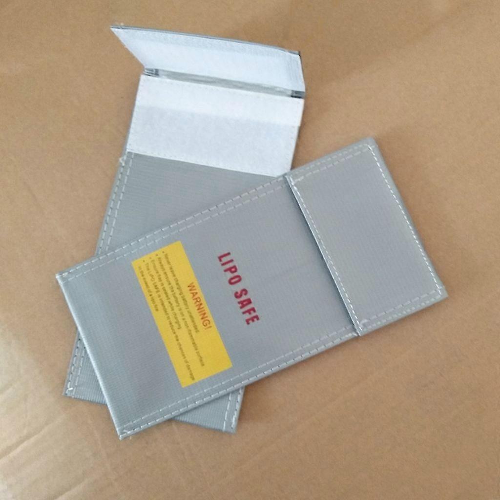 Silver explosion-proof bag, portable, flame-retardant, high-temperature resistant, for lithium battery storage