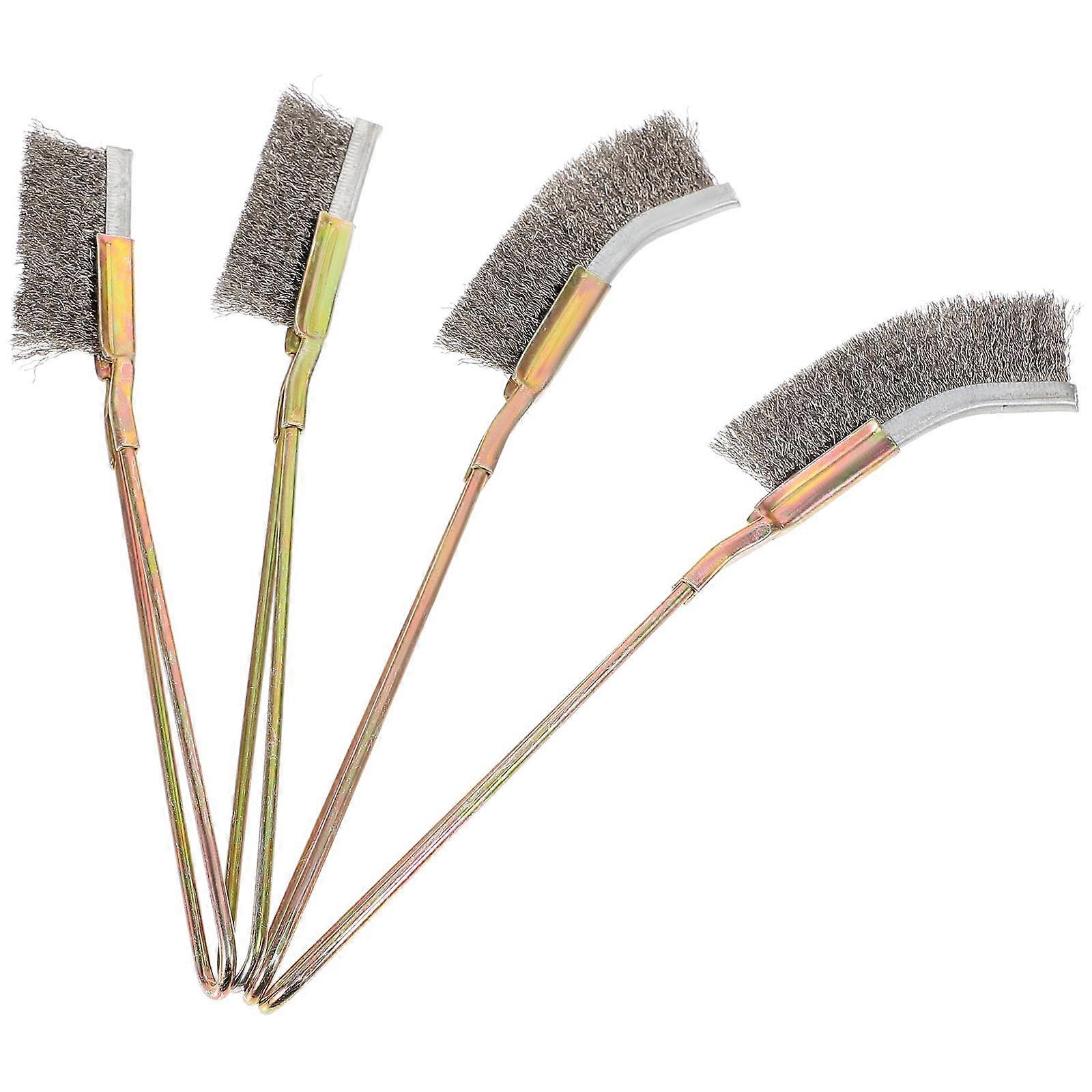 Steel brush with comfortable grip for easy rust removal and home decoration projects