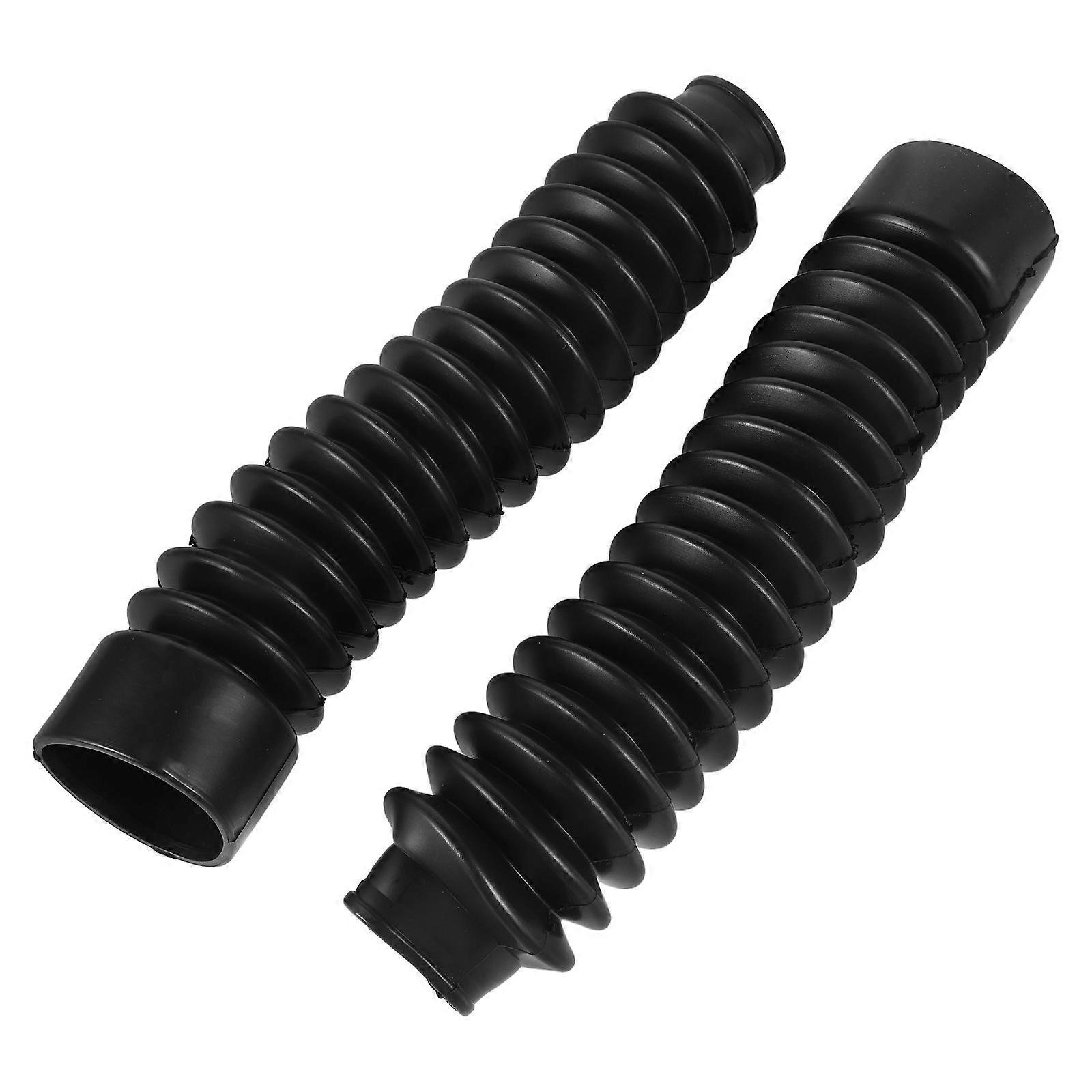Motorcycle Front Fork Cover Shock Boot For Off-Road Use Cylindrical Black 1 Pair Dust-Proof Vehicle Protection