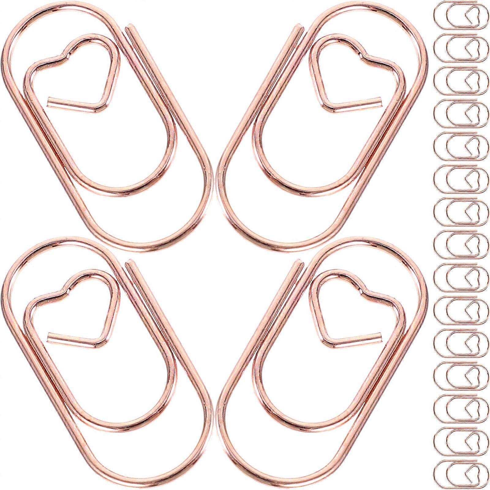 Metal Paper Clips for Decoration 100Pcs -Use Document Craft Clips