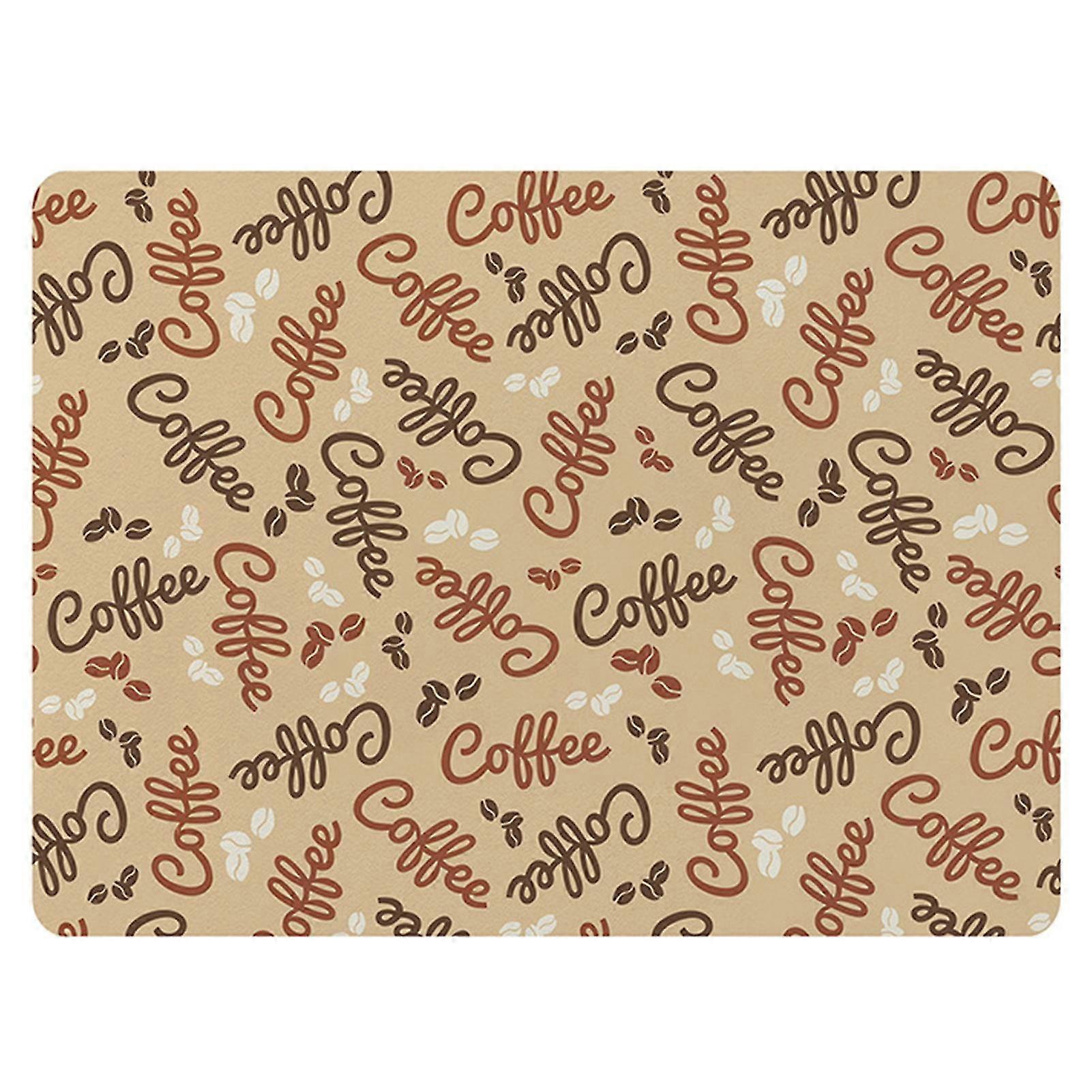 Coffee Maker Mat Absorbent Non-Slip Dish Drying Mat for Kitchen Counter-G-