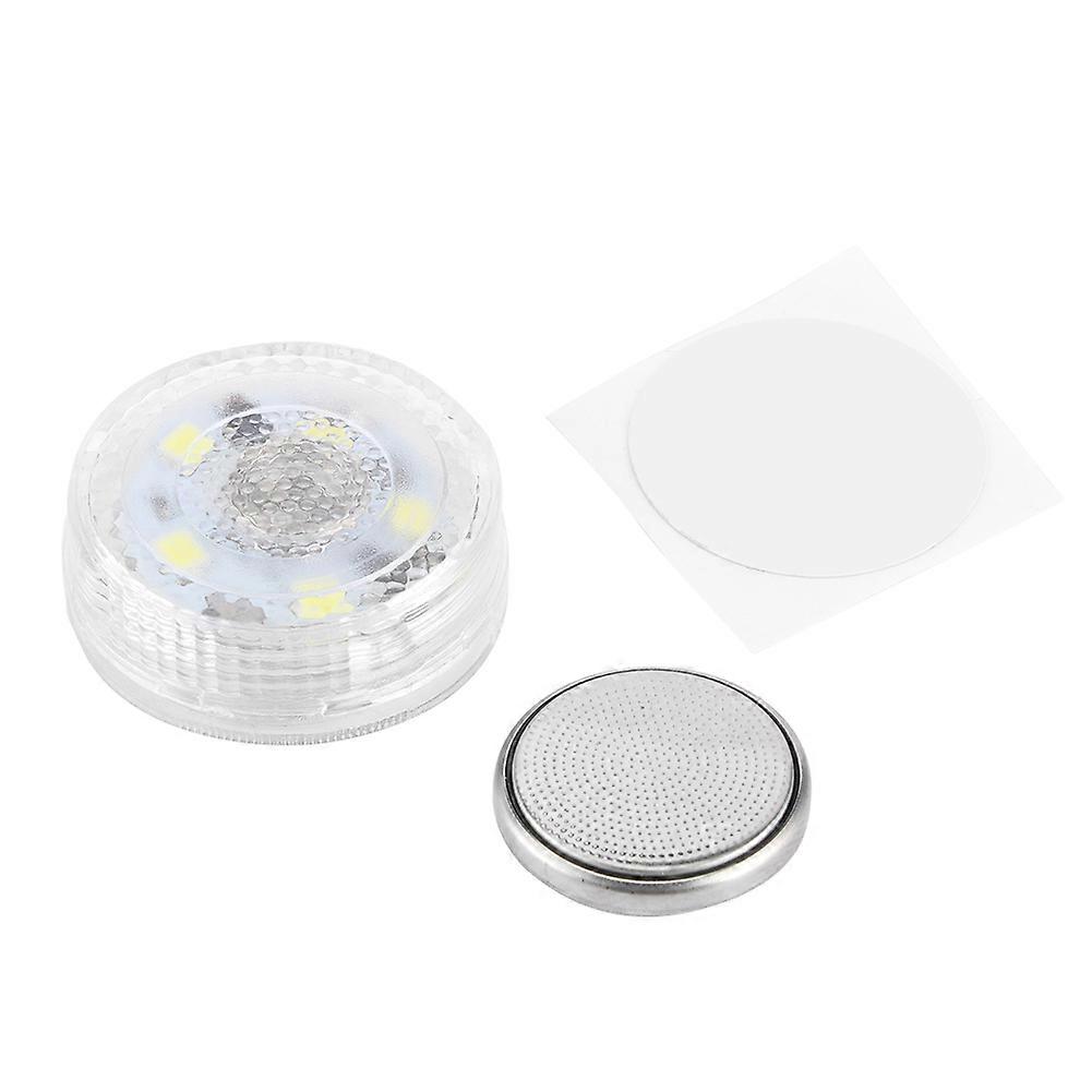 Auto Car LED Touch Wireless Stick Ambient Lamp High Brightness Built In Button Battery(White Light )