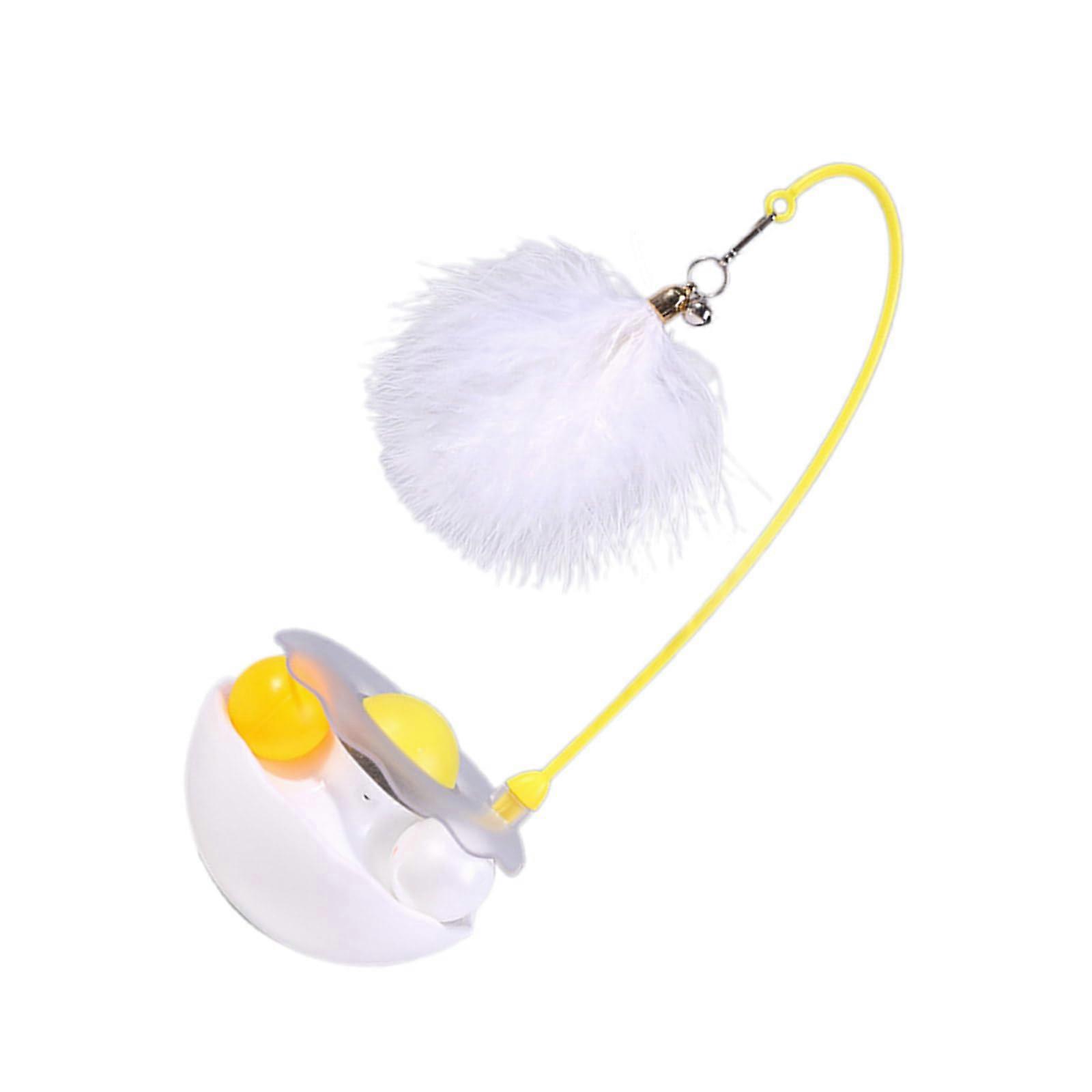 Tumblers Zauberstab Cat Toy, Removable Wobbling Teaser, Fun Exercise Toy for Cats, White Color, Interactive Design