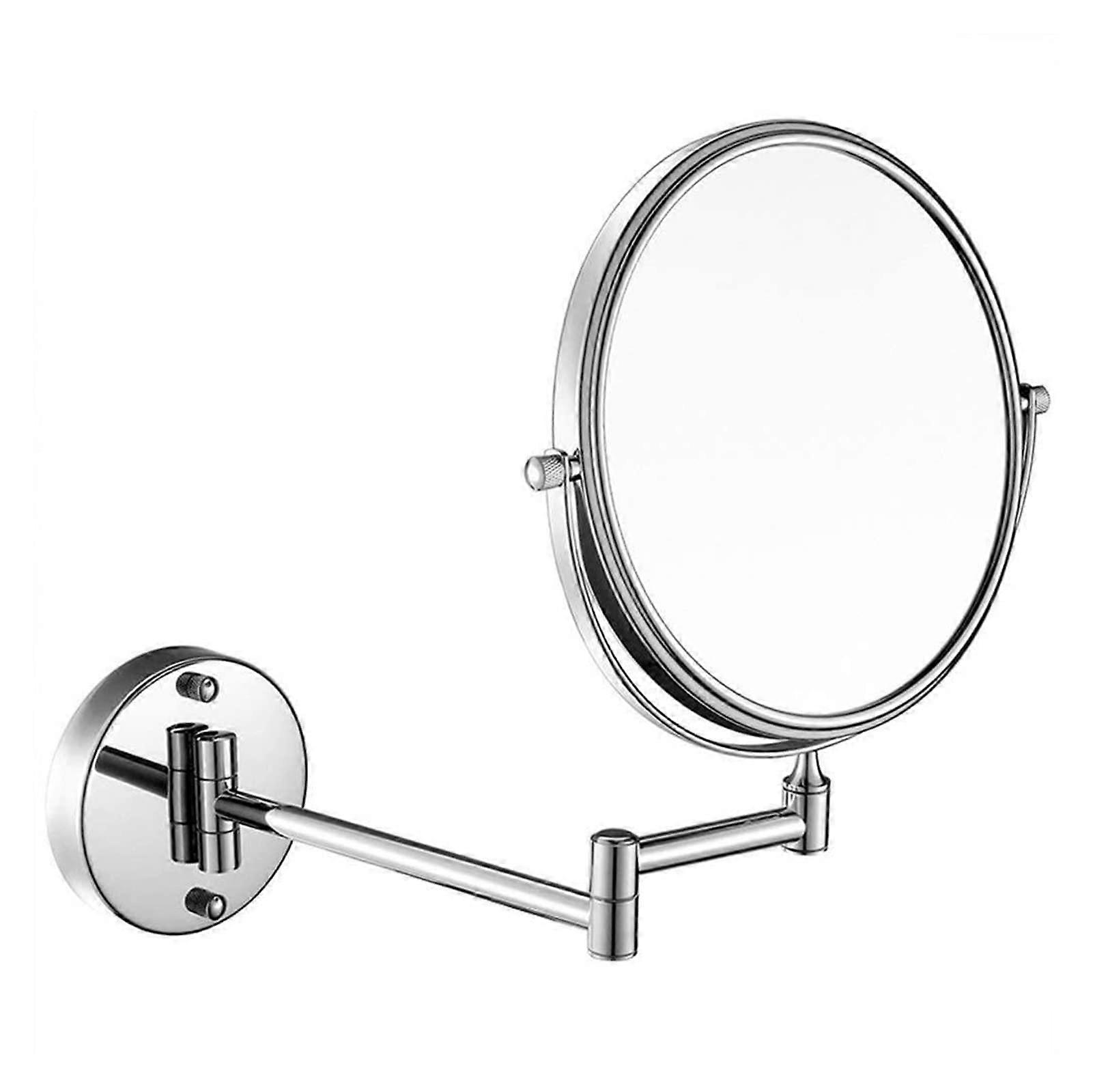 Cosmetic mirror wall mirror 6inch mirror foldable telescopic doublesided 7x magnification mirror