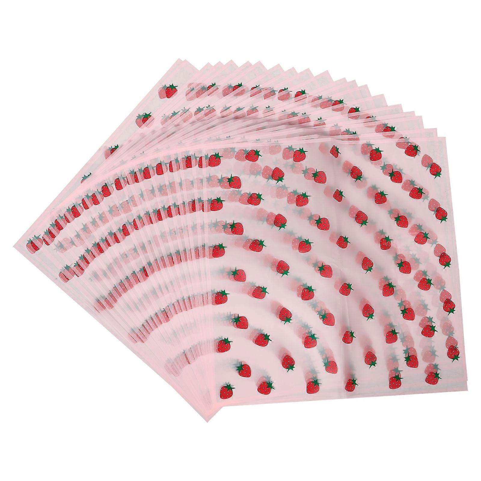 It sounds like you're describing a product listing for **strawberry themed wrapping paper**. Here's a polished and professional version of the