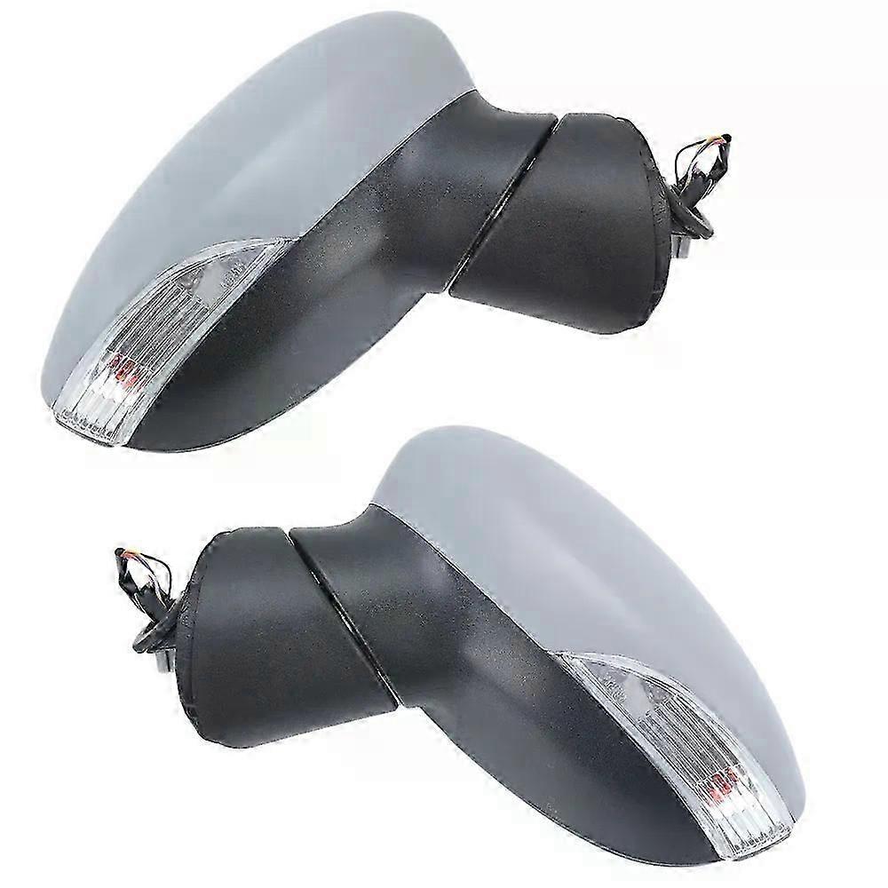 6 Pins Side Door Mirror Assembly Fit For Fit For d Fiesta MK7 2008-2012 Primer 8-Hole Socket Manual Folding Wing Mirror Car Accessories