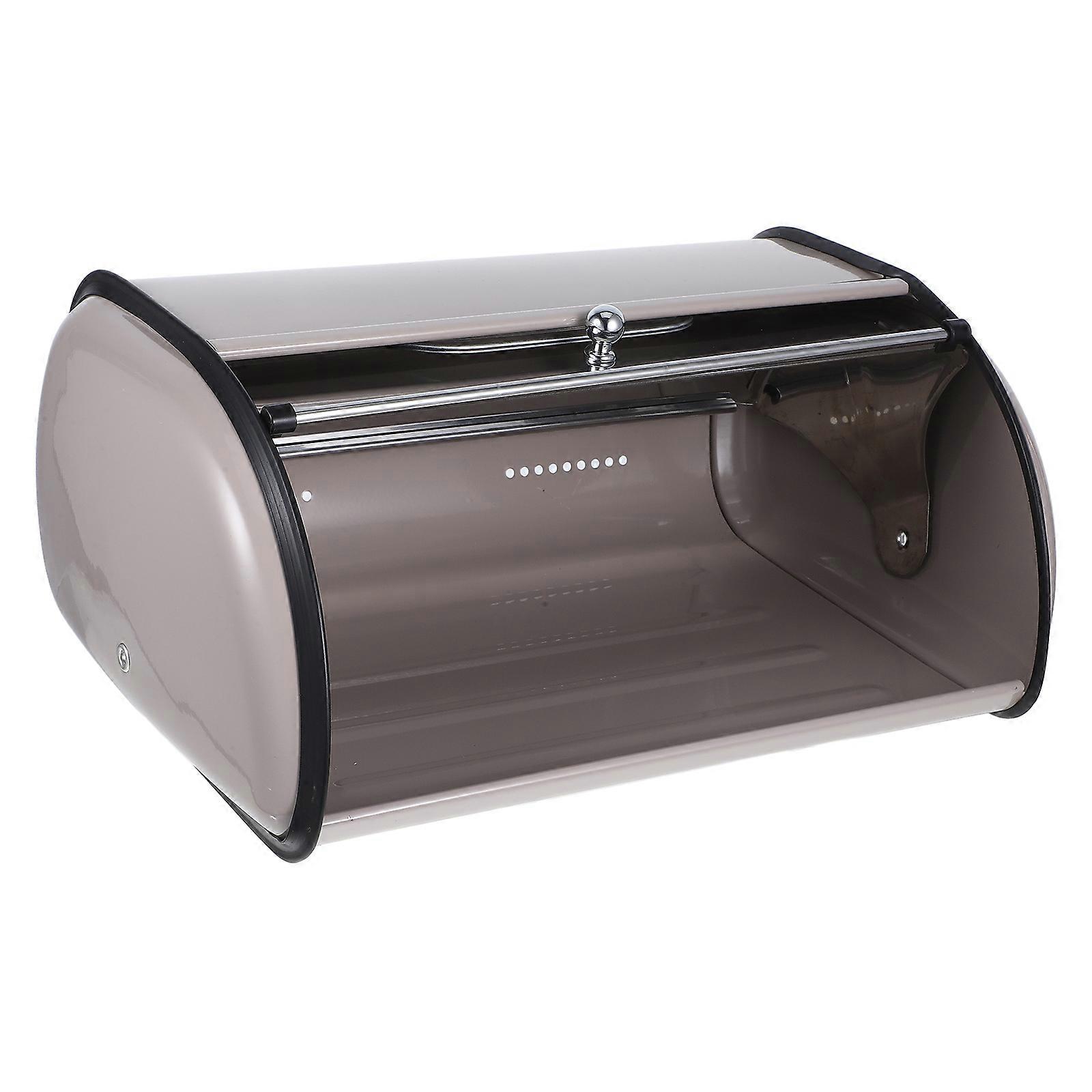 Stainless Steel Bread Box with Window for Kitchen Counter Storage Inch