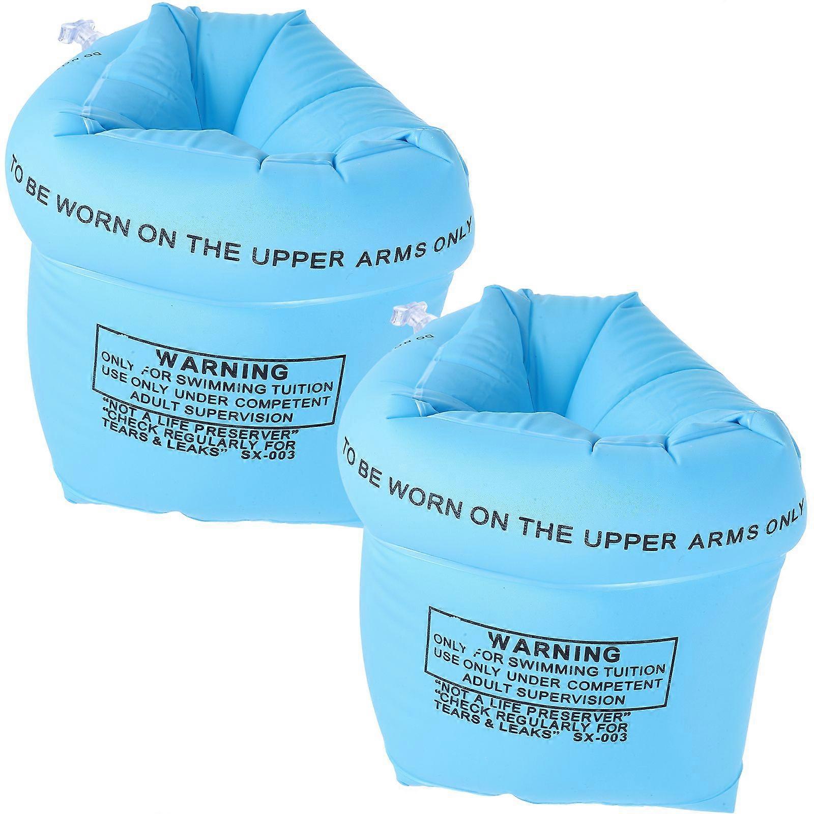 1 Pair of Arm Floaties Pool Adults Floaties Water Arm Float Ring Inflatable Armband for Swimming