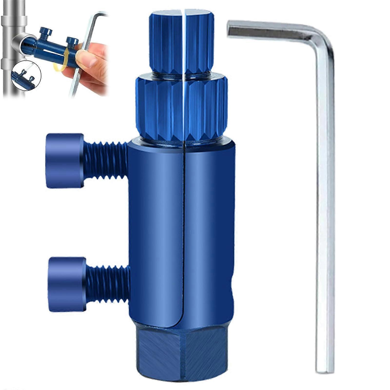 Broken Pipe Screw Extractor, Stripped Screw Extractor and Tool Set for Broken Valves, Easy Extraction of Bolts for Removing Damaged Taps and Blue
