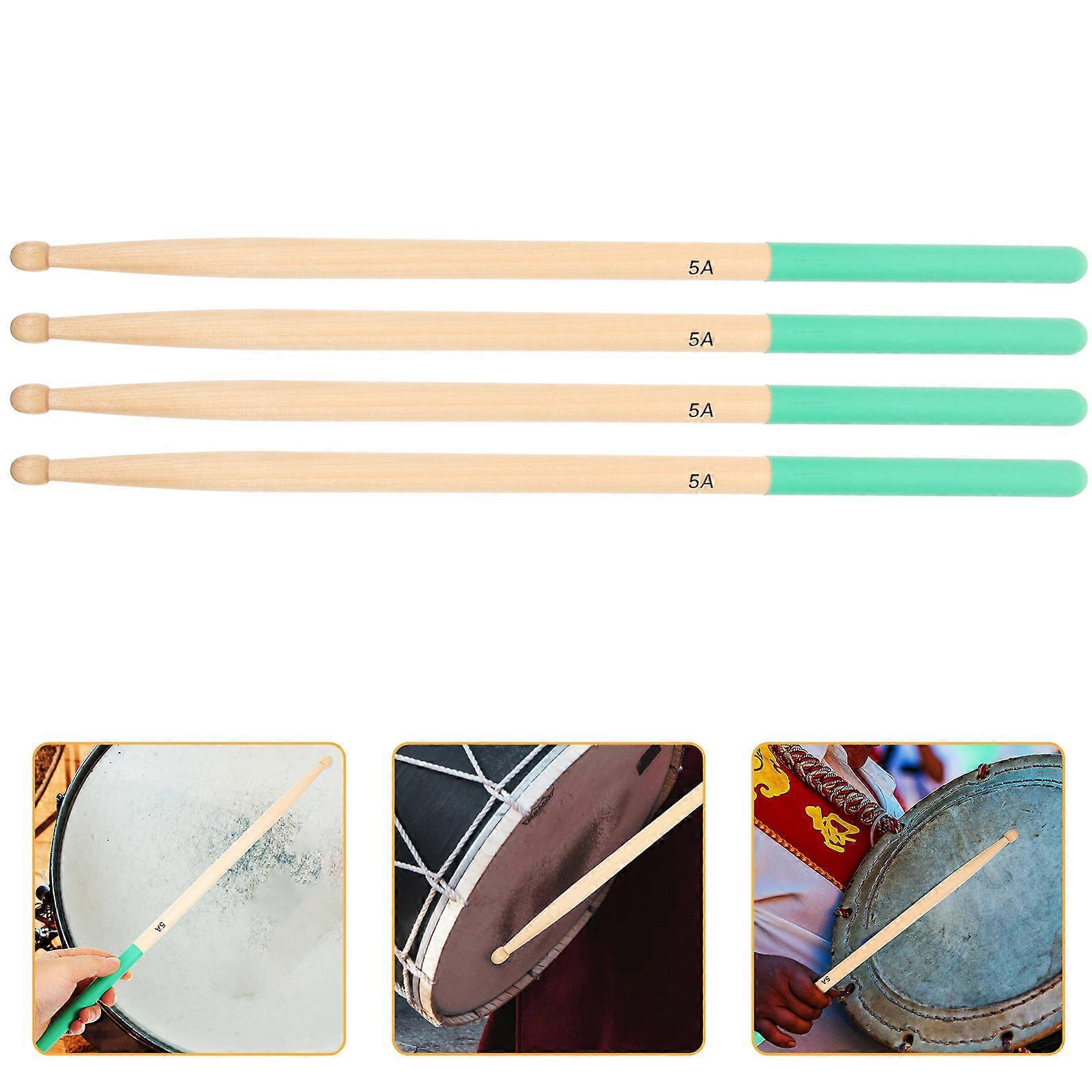 Wooden Handle Drumsticks Durable Mallets for Practice Performance – Suitable for Marimba, Xylophone & Electronic Drums, Comfortable Grip for All Ages