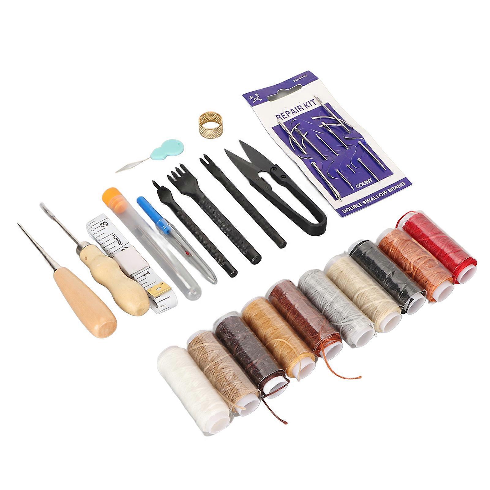 Leather Sewing Kit Leather Working Tools Multipurpose Leather Sewing Accessories for DIY Craft