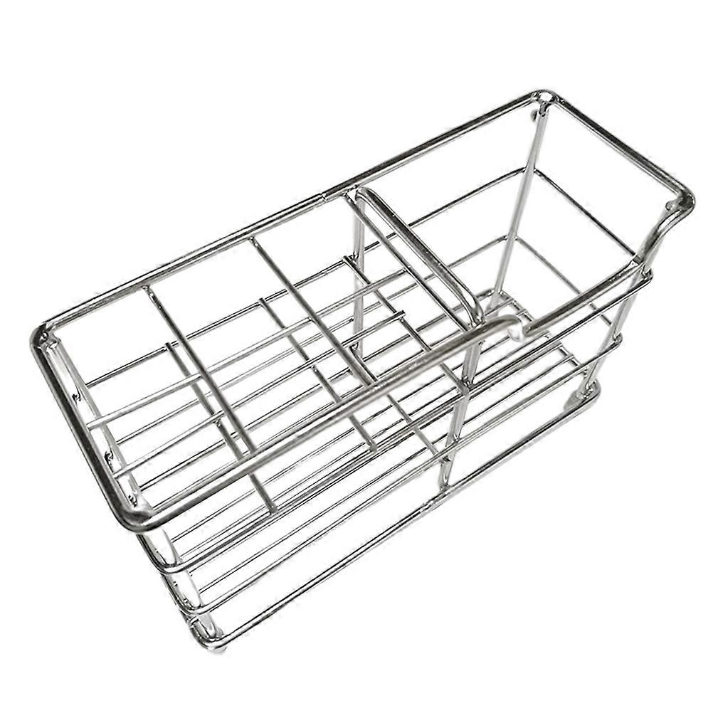 Stainless Steel Toothbrush Holder for Bathroom Storage Use Silver Color and Safe