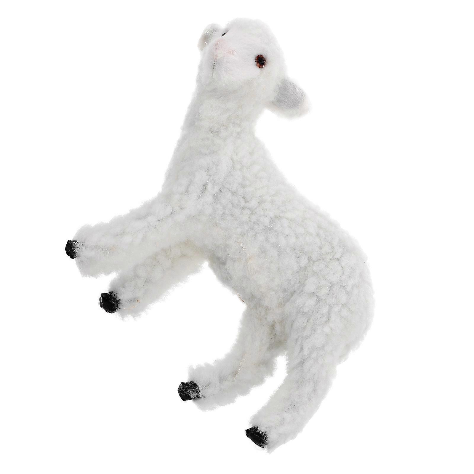 Lamb Shape Sheep Model Fine Detail Year-round Use 13.00X11.50X4.00CM Exhibition Hall 1Set