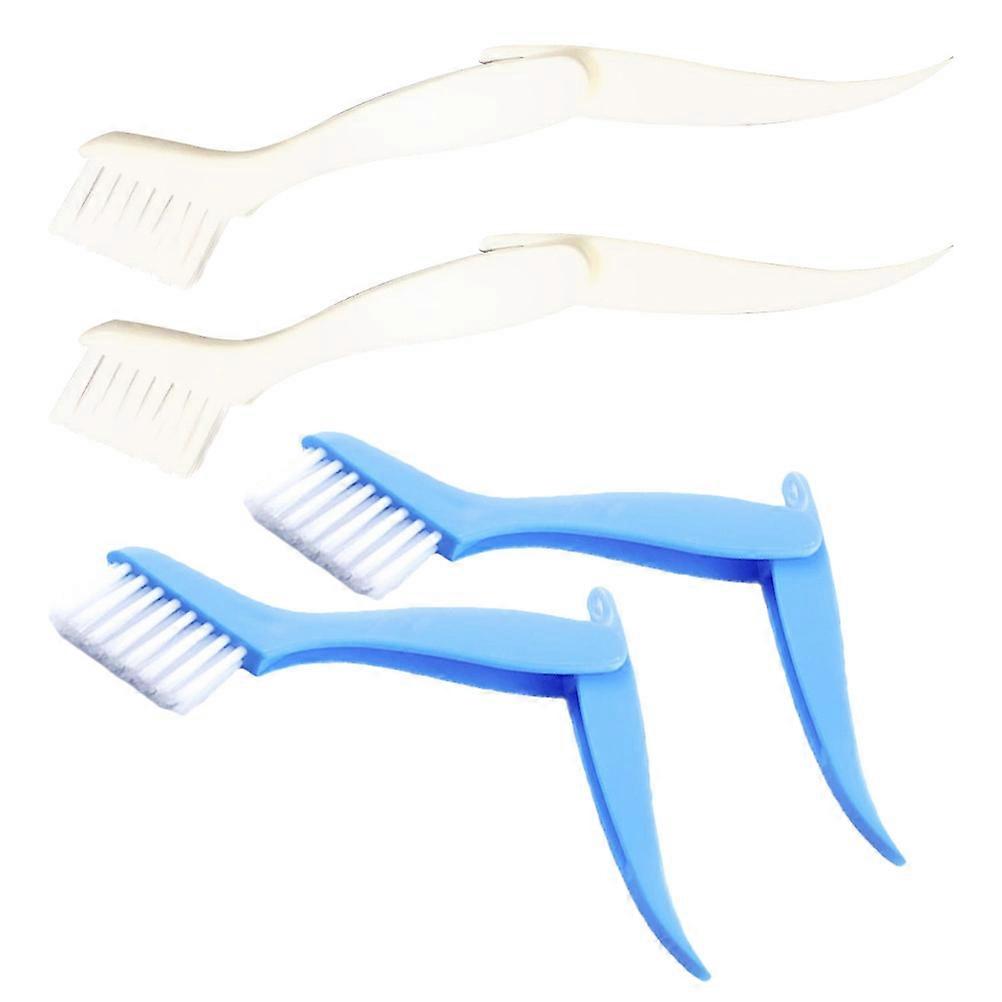 4pcs Multi Function Window Cleaning Brushes for Dust Removal in Narrow Gaps, Corners & Tracks – Durable Home & Kitchen Cleaning Tools