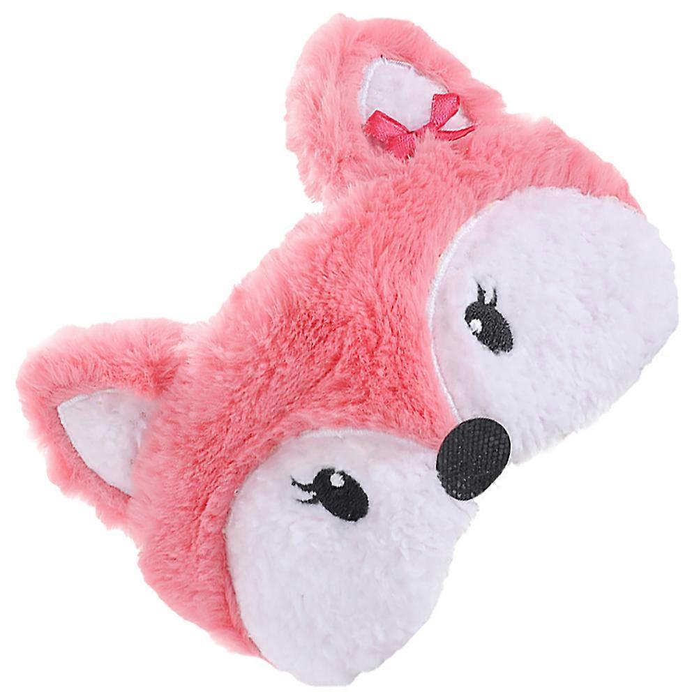 Fuzzy Sleep Mask Plush Eye Mask Ideal For Flight And Train 18.5x8cm Improve Sleep Quality 1Set