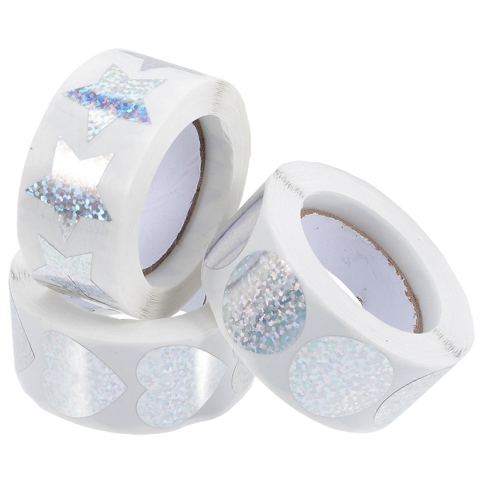 DIY Sealing Stickers for Decoration 3 Rolls Assorted Adhesive Paper Stickers