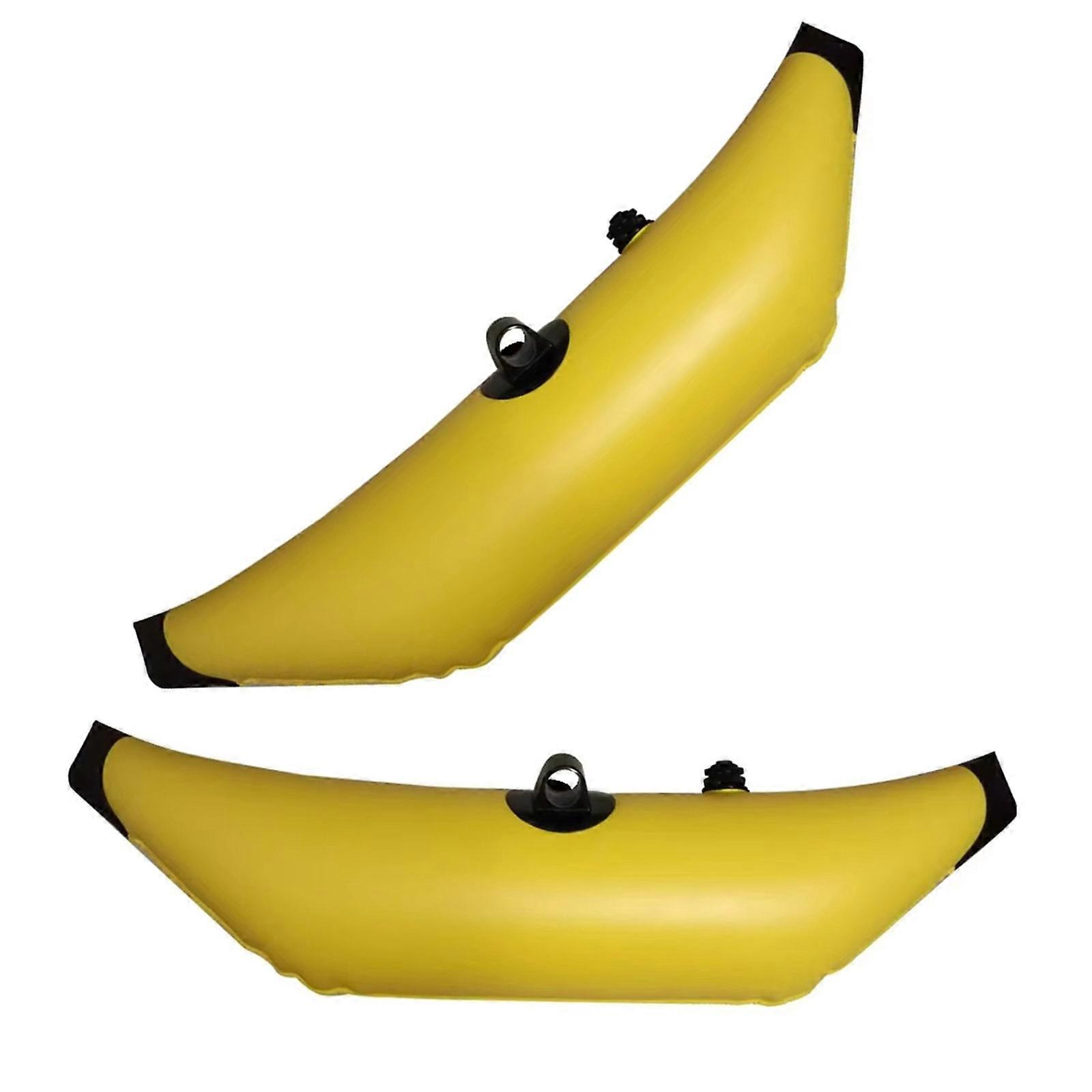 Kayak PVC Inflatable Outrigger Stabilizer Float Water Float Buoy Kayak Boats Fishing Standing Float Stabilizer Systems Yellow