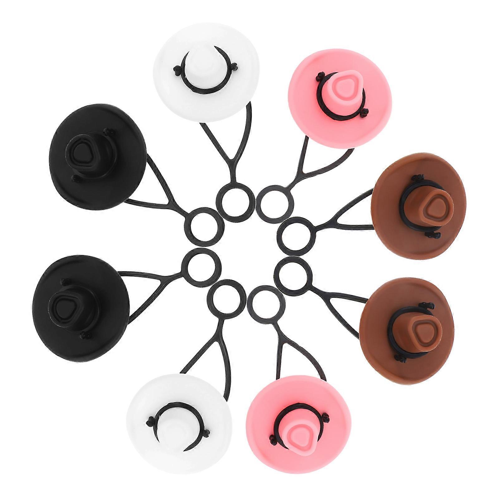 Drinking Straw Cover Silicone Straw Plugs Compact Lightweight 8Pcs