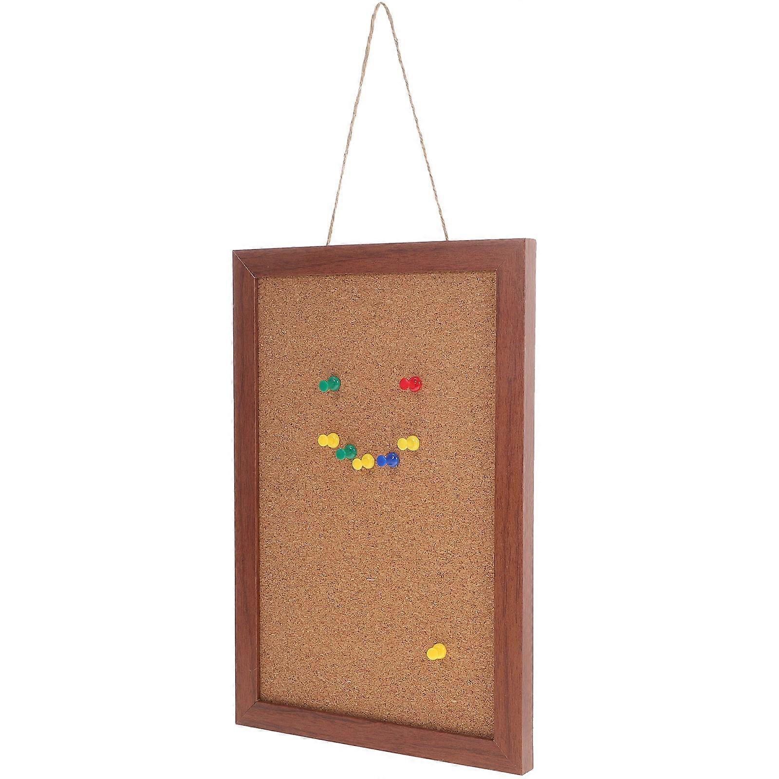 Elegant Cork Board Set for Photos and Messages Wooden Notice Boards for Home and Office