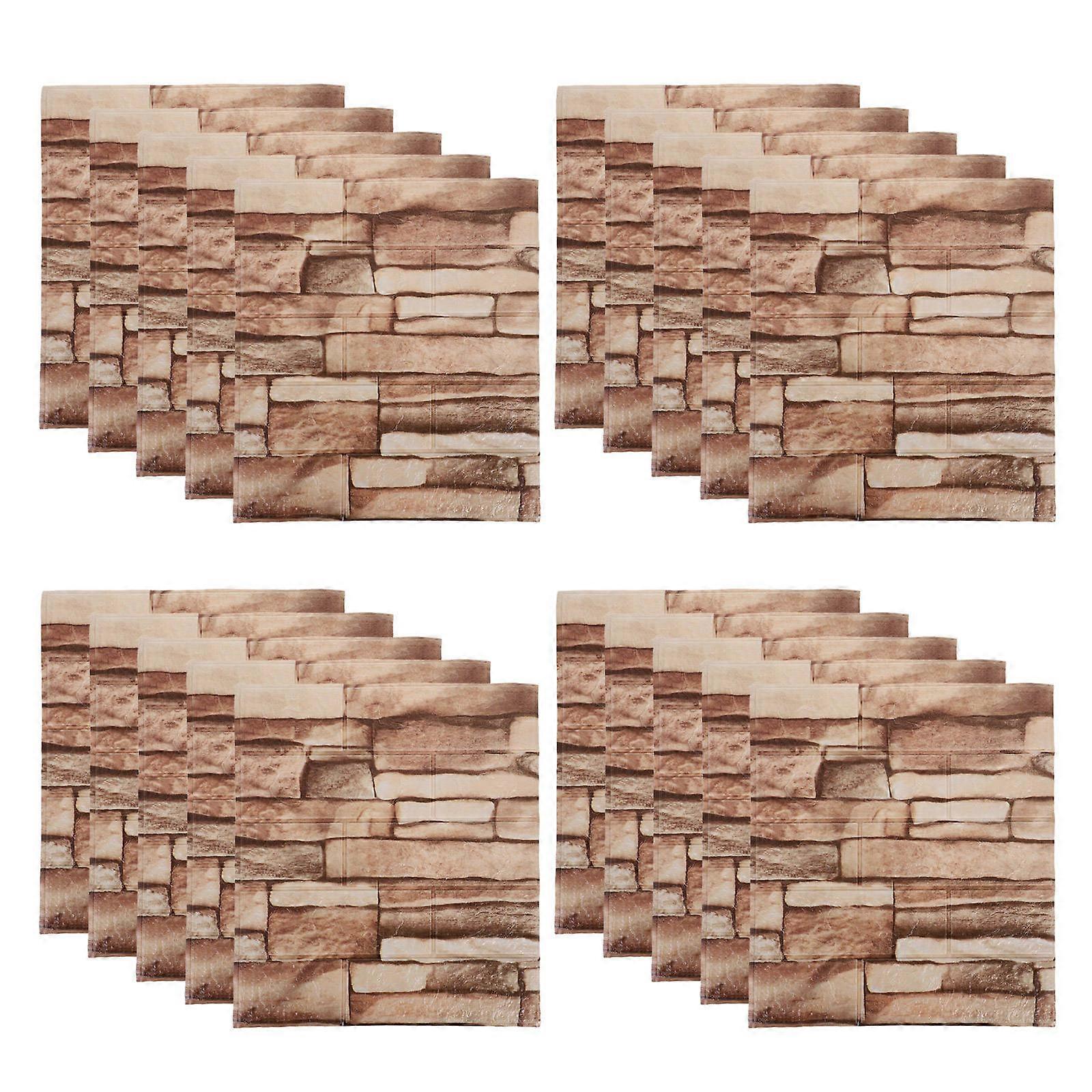 Bricks Wallpaper 3D Brick Wall Stickers for Decoration Use 20Pcs