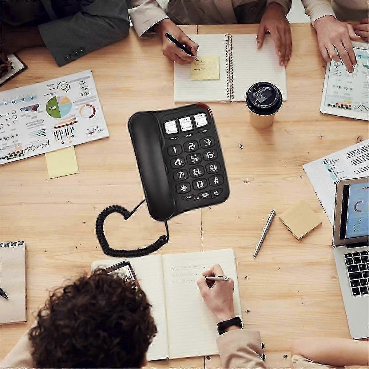2025 new style high quality Large Button Wired Phone Desktop Fixed Phone