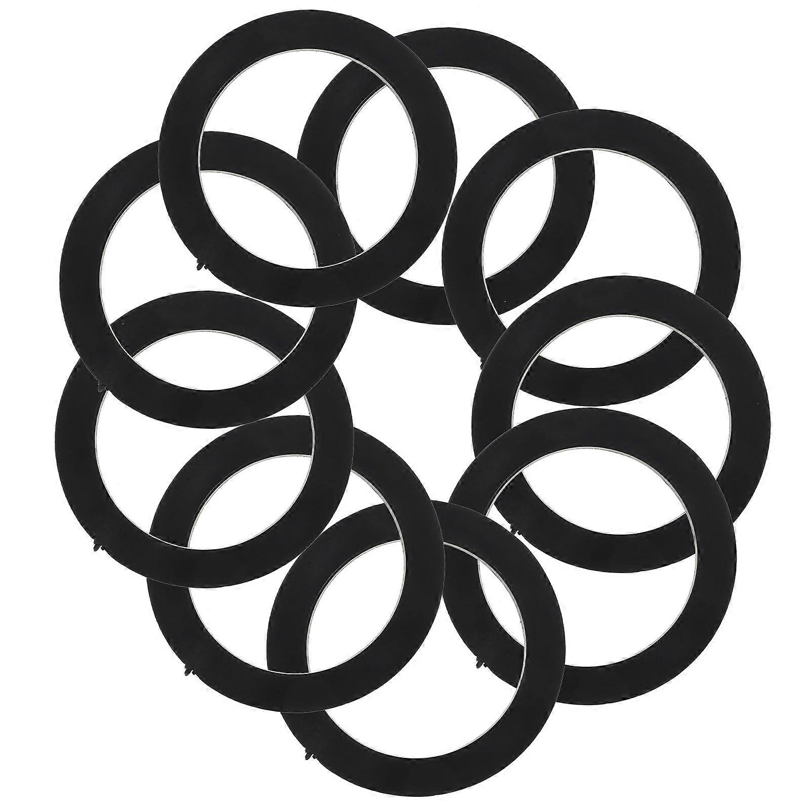 Multi-Functional Plastic Washers O-Ring Hose Gaskets Diy Enthusiasts Drainage System Components Black Mosquito Prevention 10Pcs