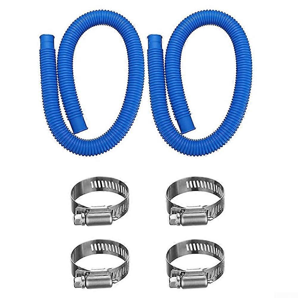 PVC Pool Replacement Hose For Intex 330 1000GPH Filter Pump 2-Pack Durable