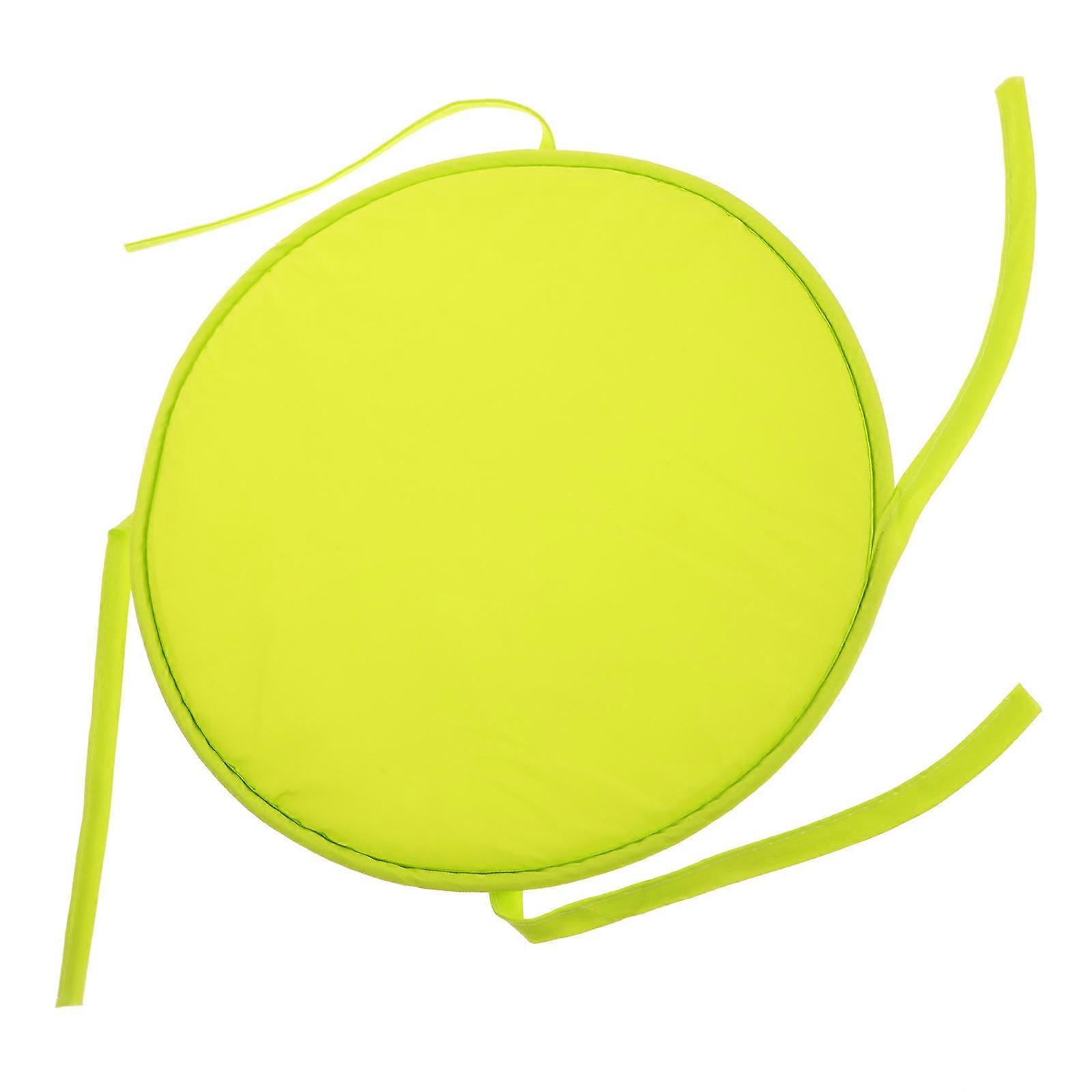 כרית מושב עגולה מעובה כרית ספוג צהובה בהירה לבית, משרד, כסאות מסעדה כרית כיסא רכה ונוחה לאוכל, בית ספר, רכב