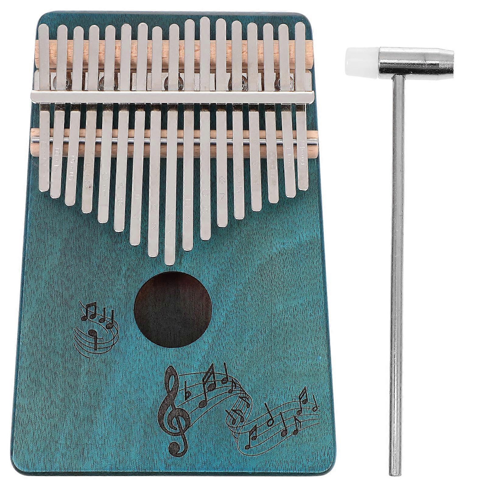 Portable Thumb Piano 1 Set Professional Design Music Instrument For Music Enthusiasts 18.5X12.5X3.5CM Melodious Melody