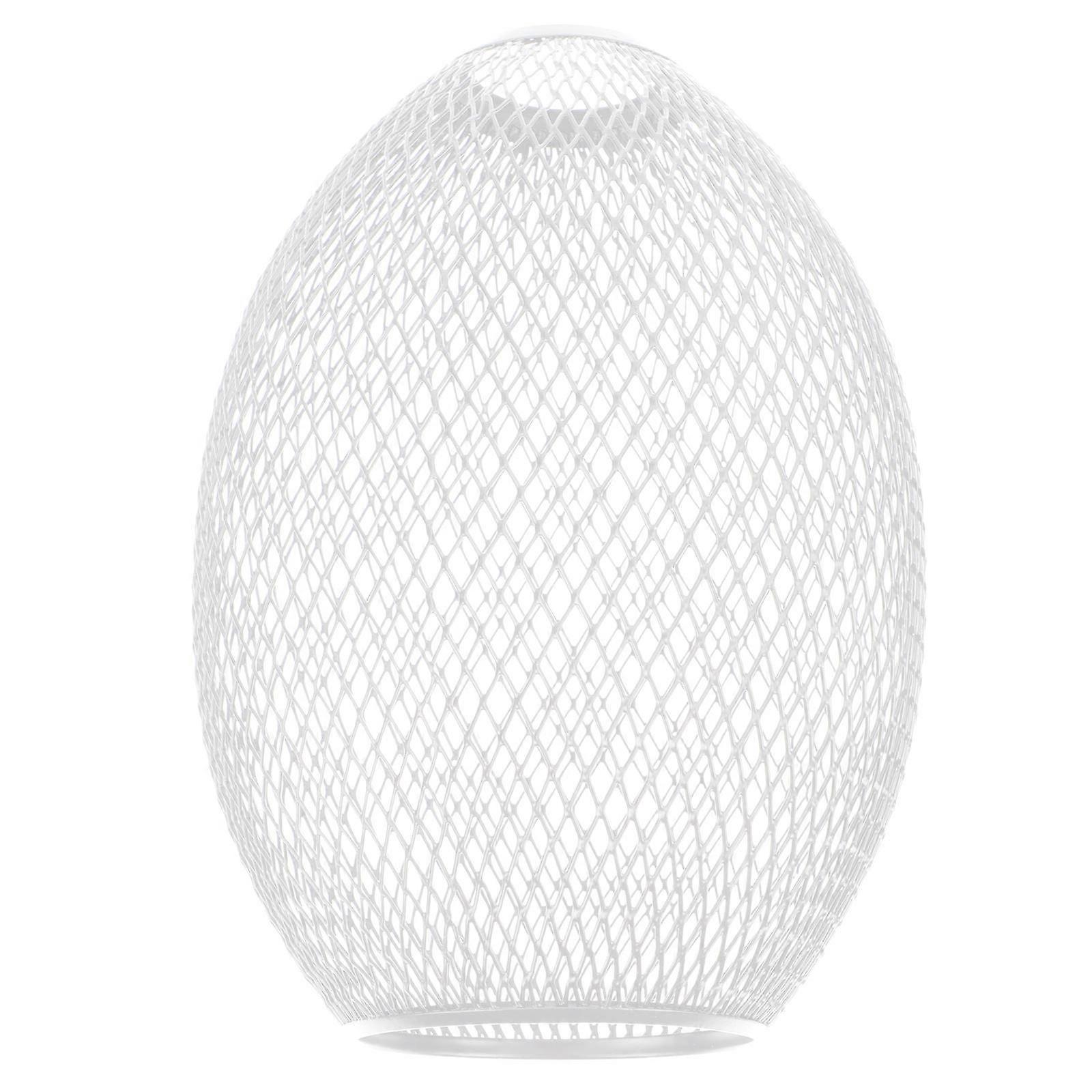White Iron Wire Lampshade for Decor with Quality and Vintage Style Hollow Design Fits Home Bar Bedroom