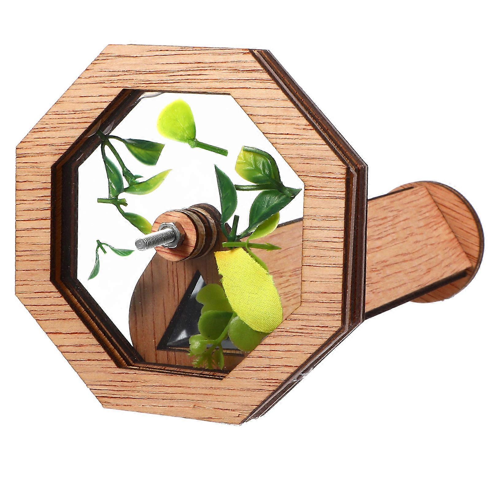 Wooden DIY Kaleidoscope Kit – Educational Rotating Craft Set with Large Lens for Viewing Intricate Patterns – Creative Outdoor Activity for All Ages