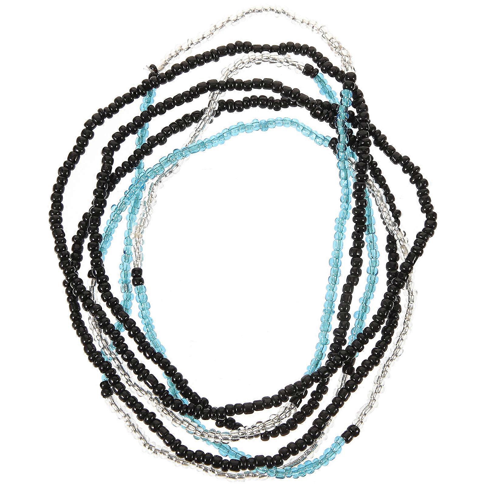 Stylish Handmade Waist Beads Chain for Women – Black Beads Bikini Waist Decor for Swimsuits & Summer Wear