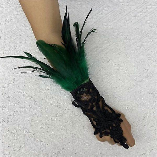 Long Gloves Natural Feather 6 6 6