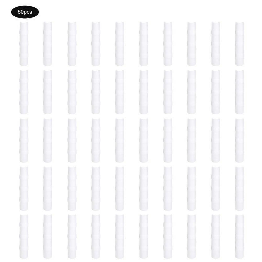 50PCS άσπρος σωλήνας σωλήνων πλαισίων θερμοκηπίου και εξάρτηση συνδετήρων σφιγκτήρων συνδετήρων ταινιών εργαλείο κήπου8.5cm