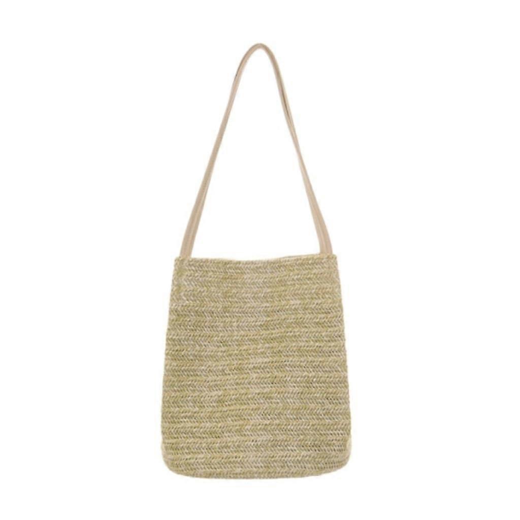 Shoulder Bags Straw Tote Bag For Spring And Summer Single Color Casual Versatile Handbag