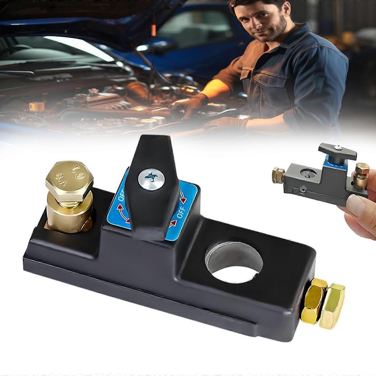 Smart Car Battery Disconnect Switch - Heavy Duty Isolator for Cars, Trucks, and Boats, 12V Cut Off Switch, 1 Piece