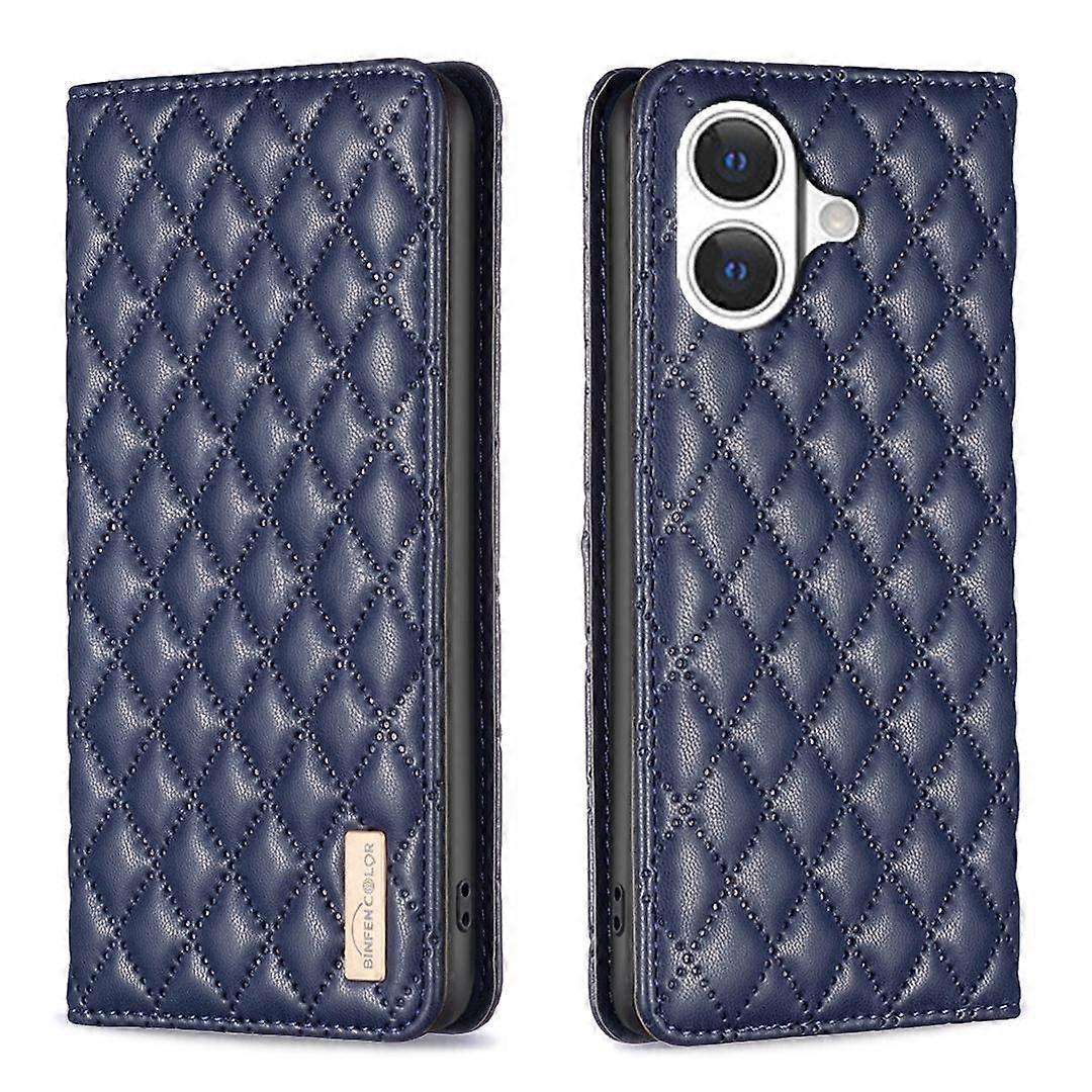 Diamond Lattice Magnetic Leather Flip Phone Case