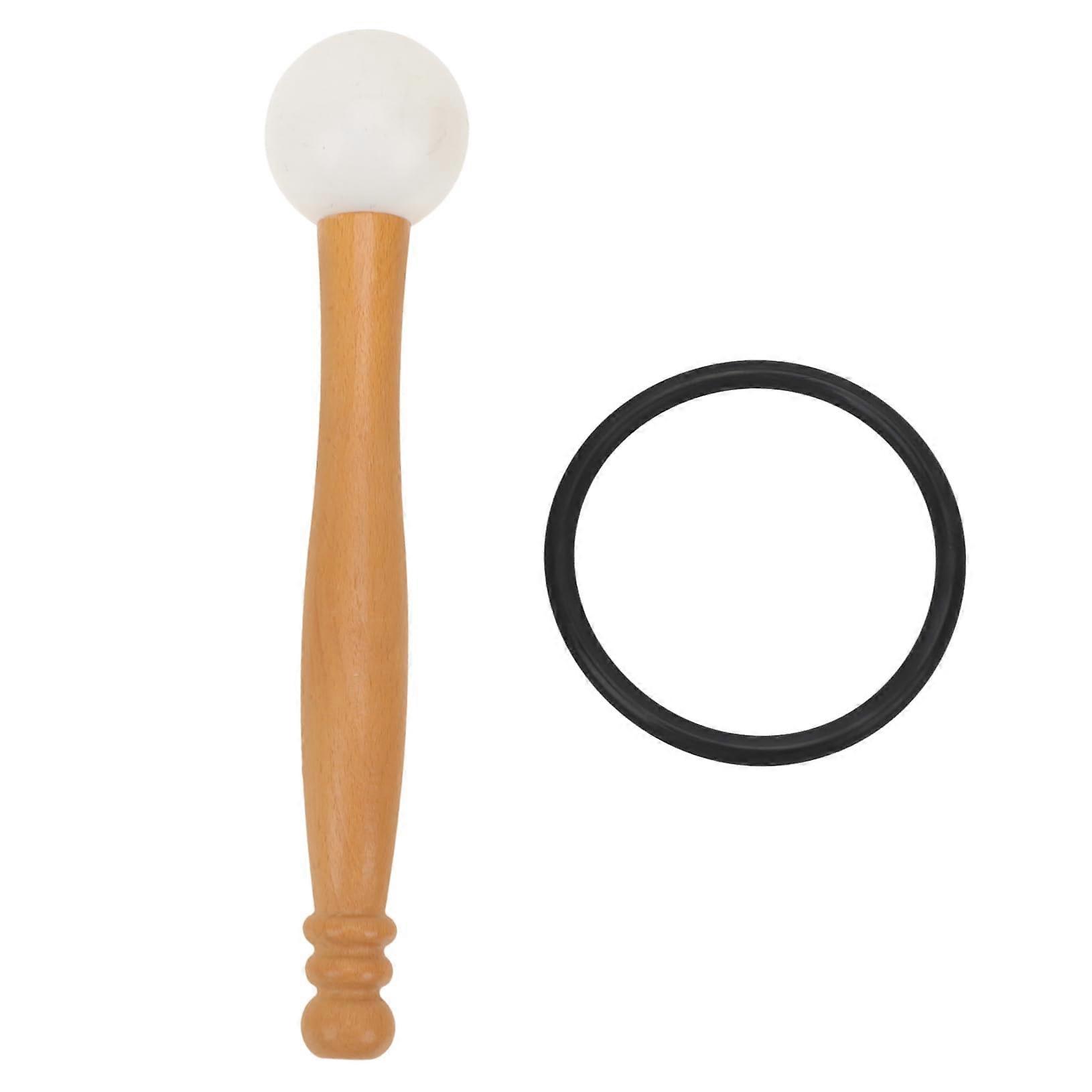 Professional singing bowl mallet with ergonomic handle for meditation
