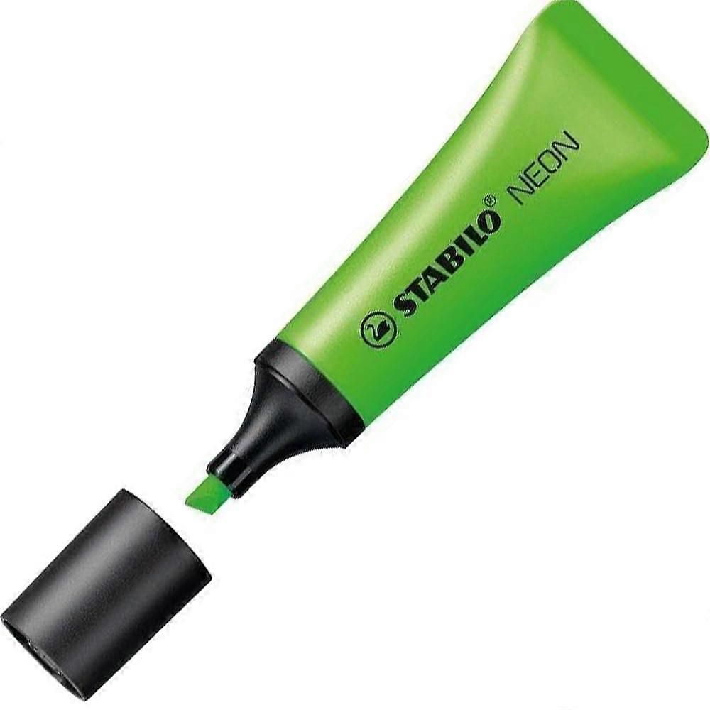 Neon Highlighter - Neon Green Chisel Tip, Quick-Drying Ink, School and Office Supplies, Bright Fluorescent Color