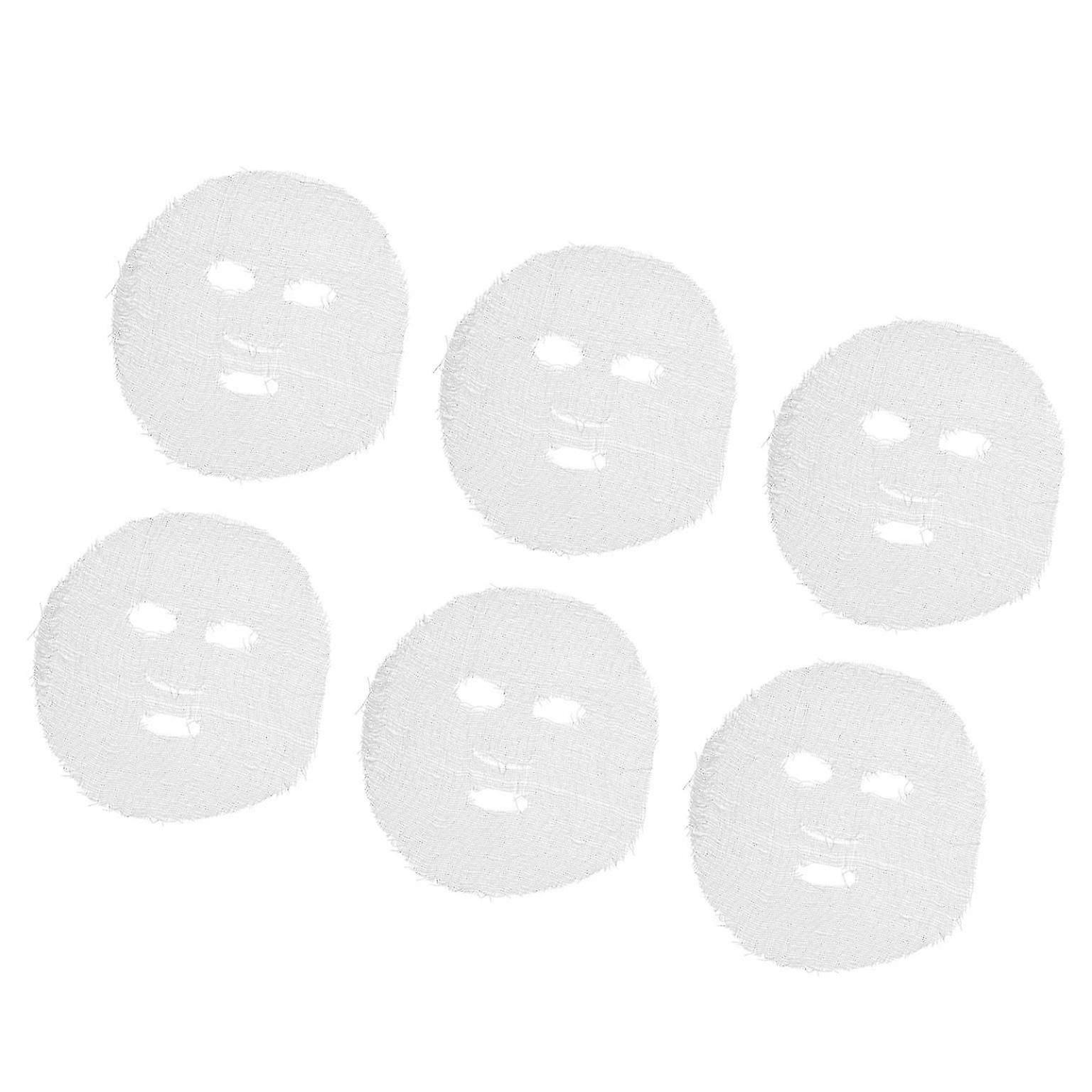 100pcs Precut Gauze Facial Mask Sheets - Ready-to-Use Face Masks