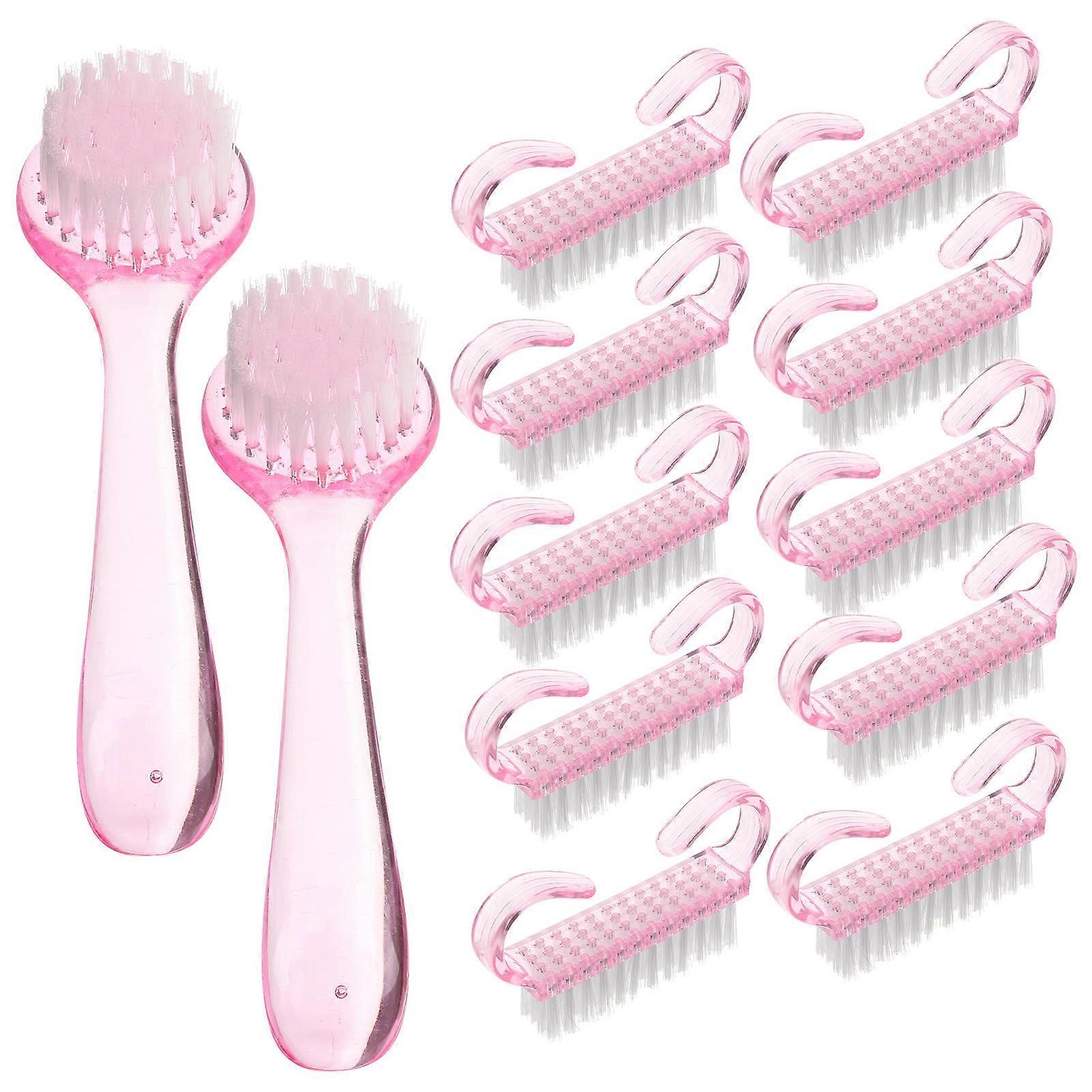 Nail Brush Set For Dust Removal In Random Color With Skin-Friendly Bristles Designed For Nail Set