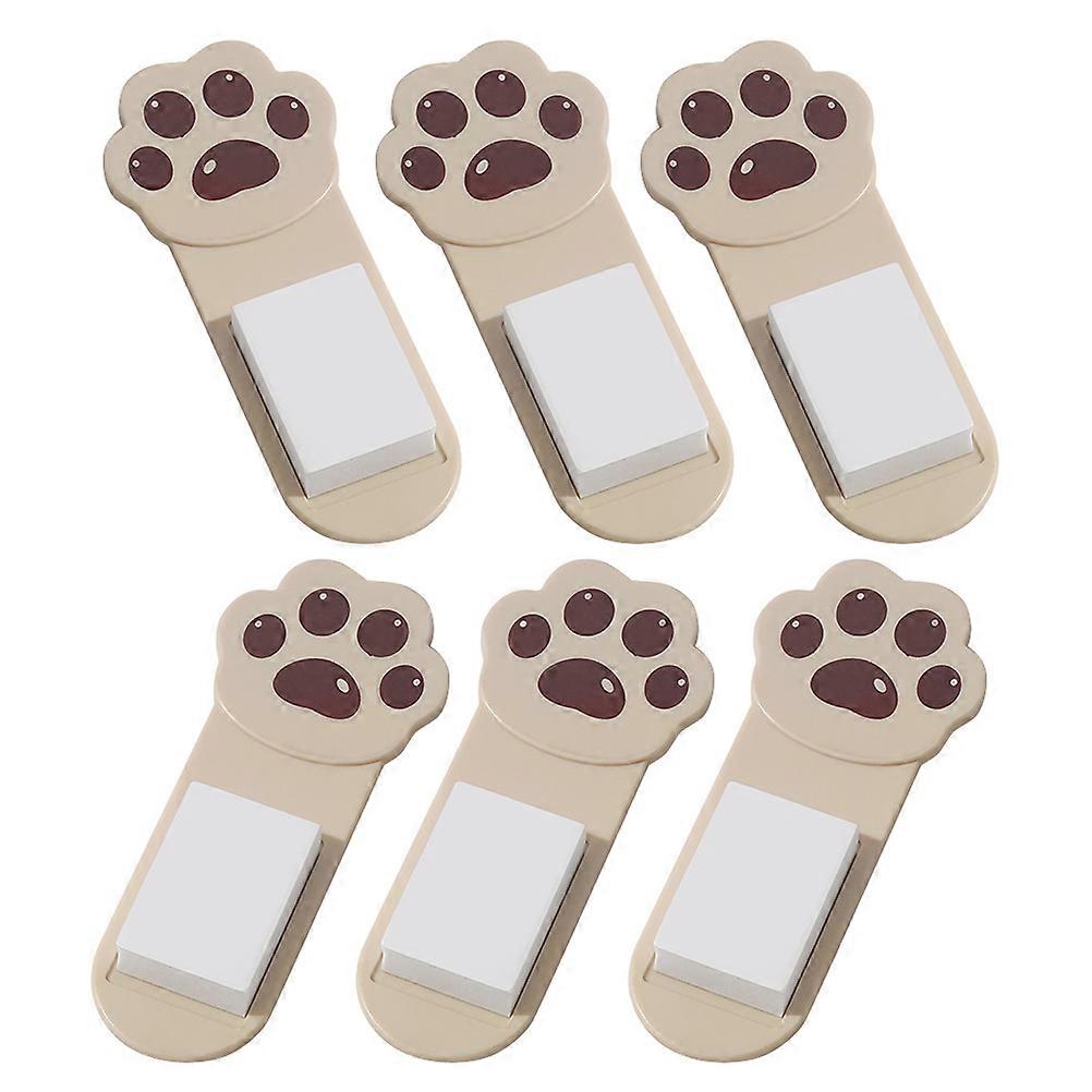 Toilet Lid Lifter Durable PP SelfAdhesive Handle for Easy Use in Bathroom Coffee 6pcs