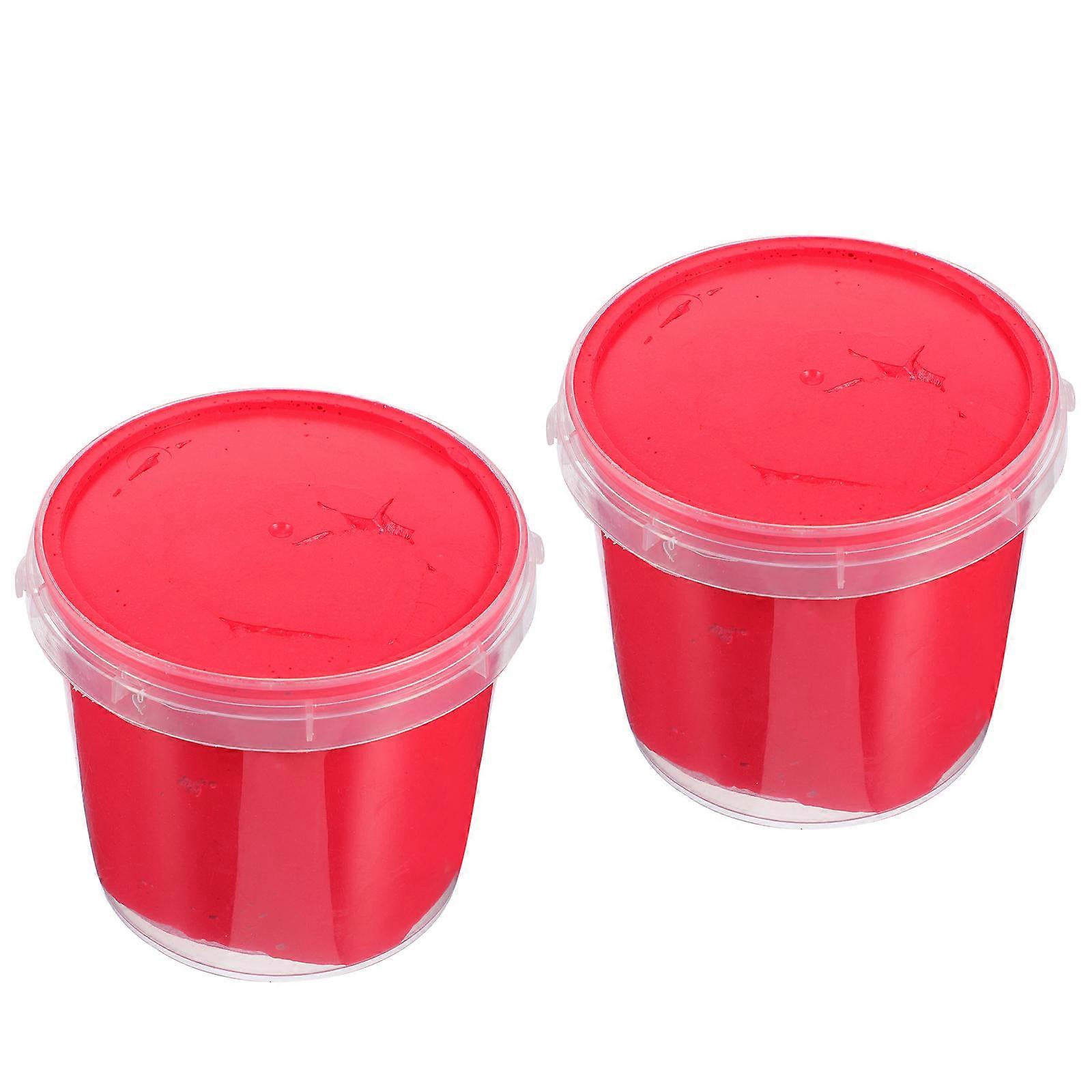 Children Educational Plaything Ultra Light Clay DIY Kit 2Pcs Red