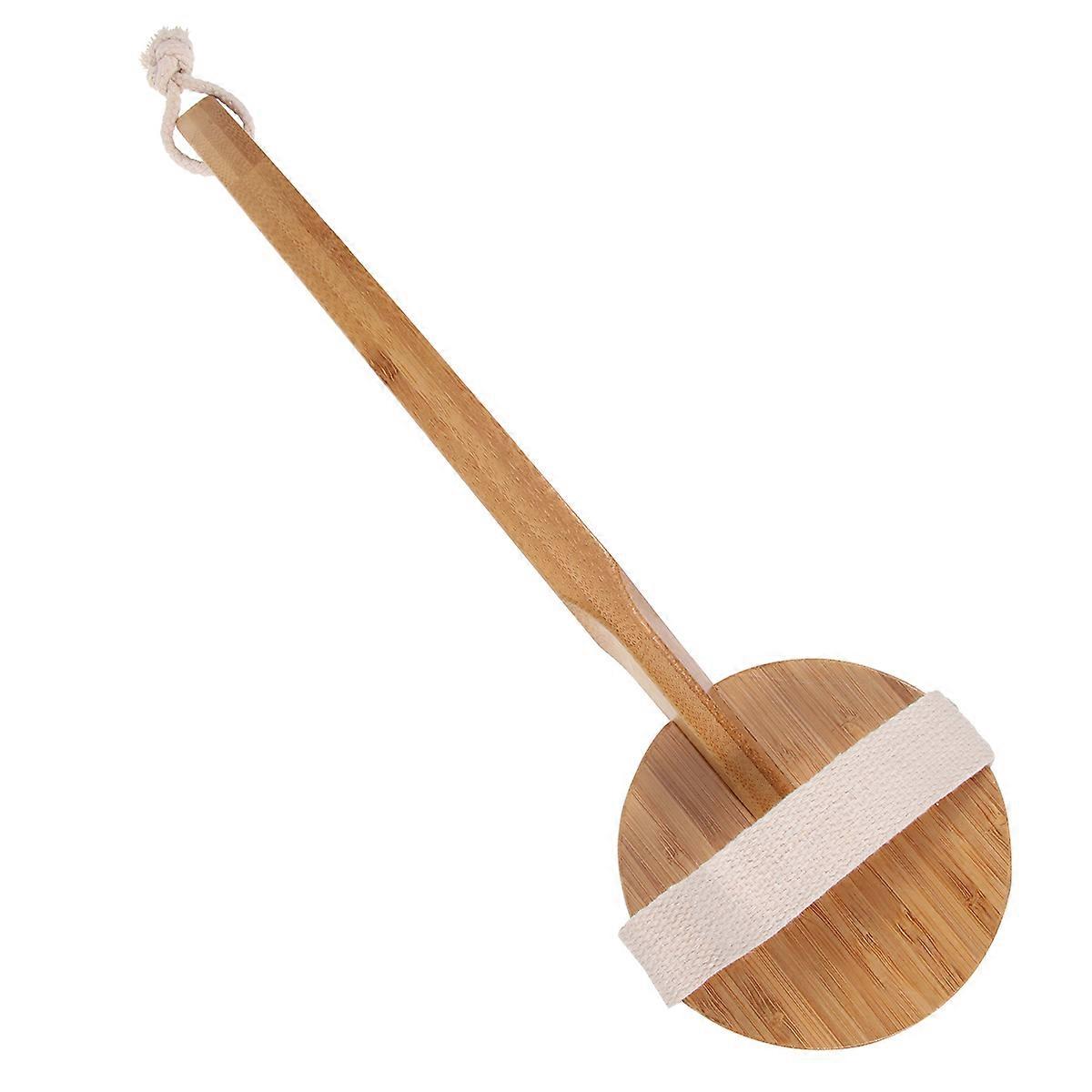 1pc Bristle Bath Brush Long Handle Bath Scrubber Hanging Body Massager SPA Brush for Men Women