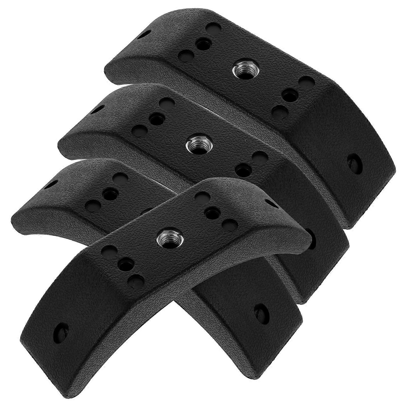 4Pcs Dumbbell Rack Holders For Gym Equipment Black Storage Prevent Dropping And Rolling