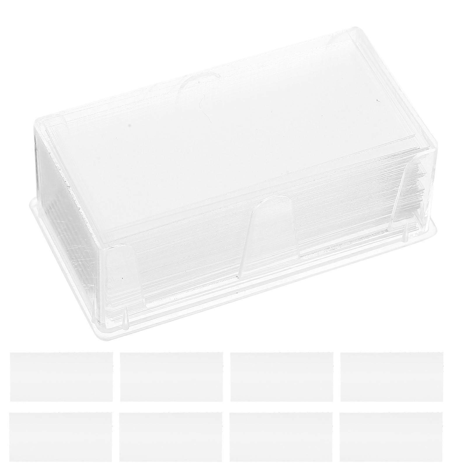 100Pcs Clear Glass Microscope Slides For Laboratory Work Specimen Preparation Design