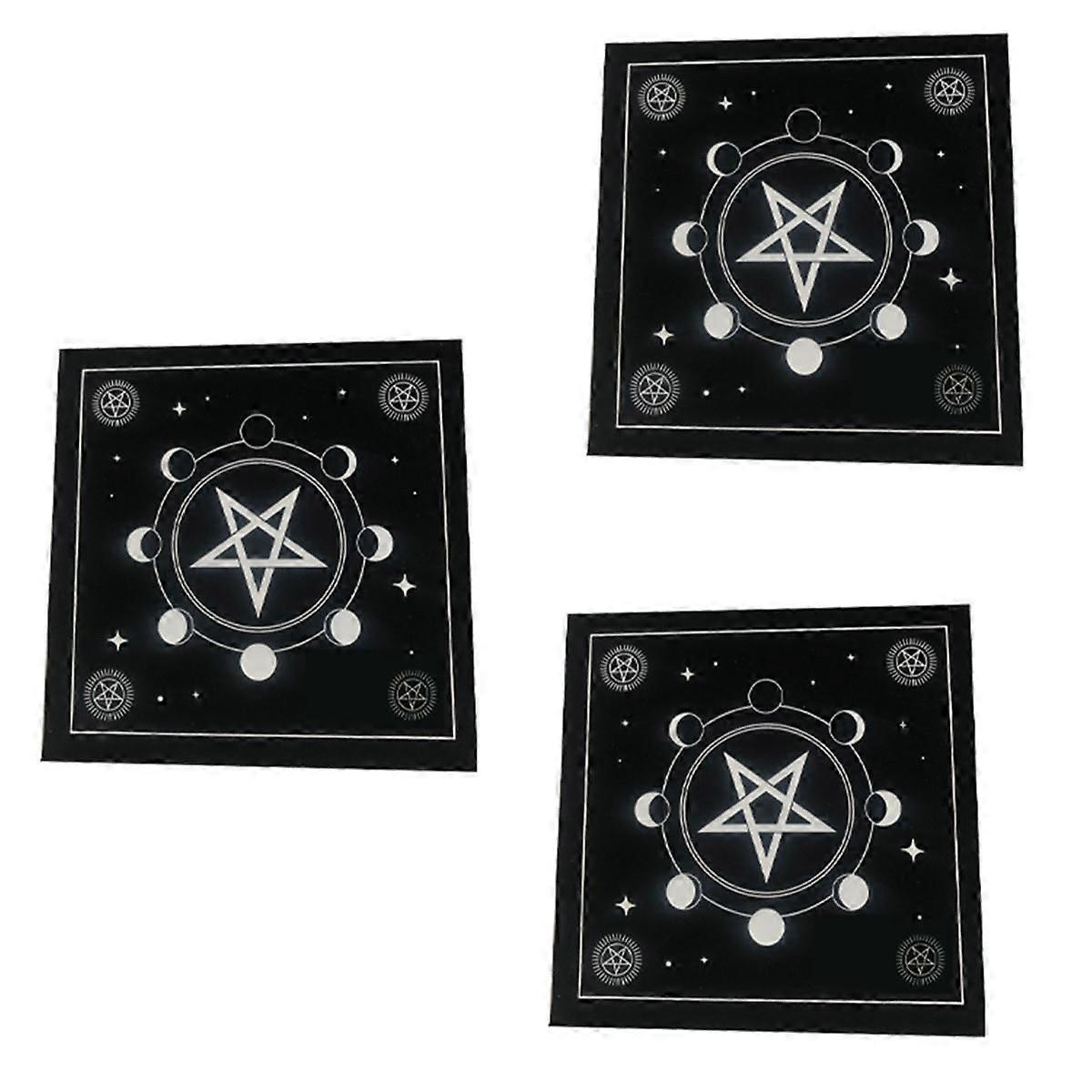 Type B Tarot Tablecloth Velvet Mat Five-Pointed Star Tablecloth Beautiful Pattern Tablecloth