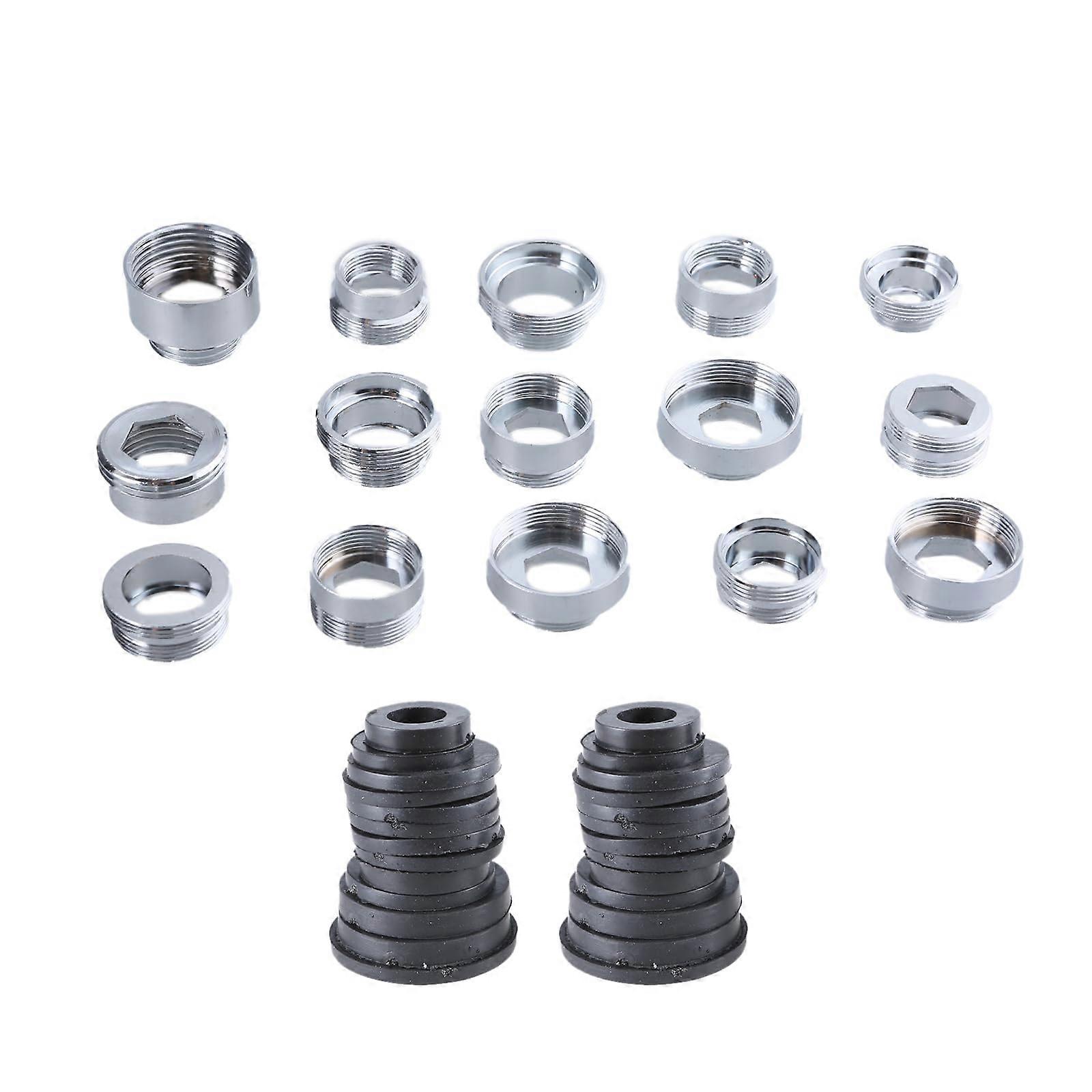 Stainless Steel Shower Faucet Adapter Set for Easy Installation in Modern Bathrooms, Compatible with Standard Interfaces