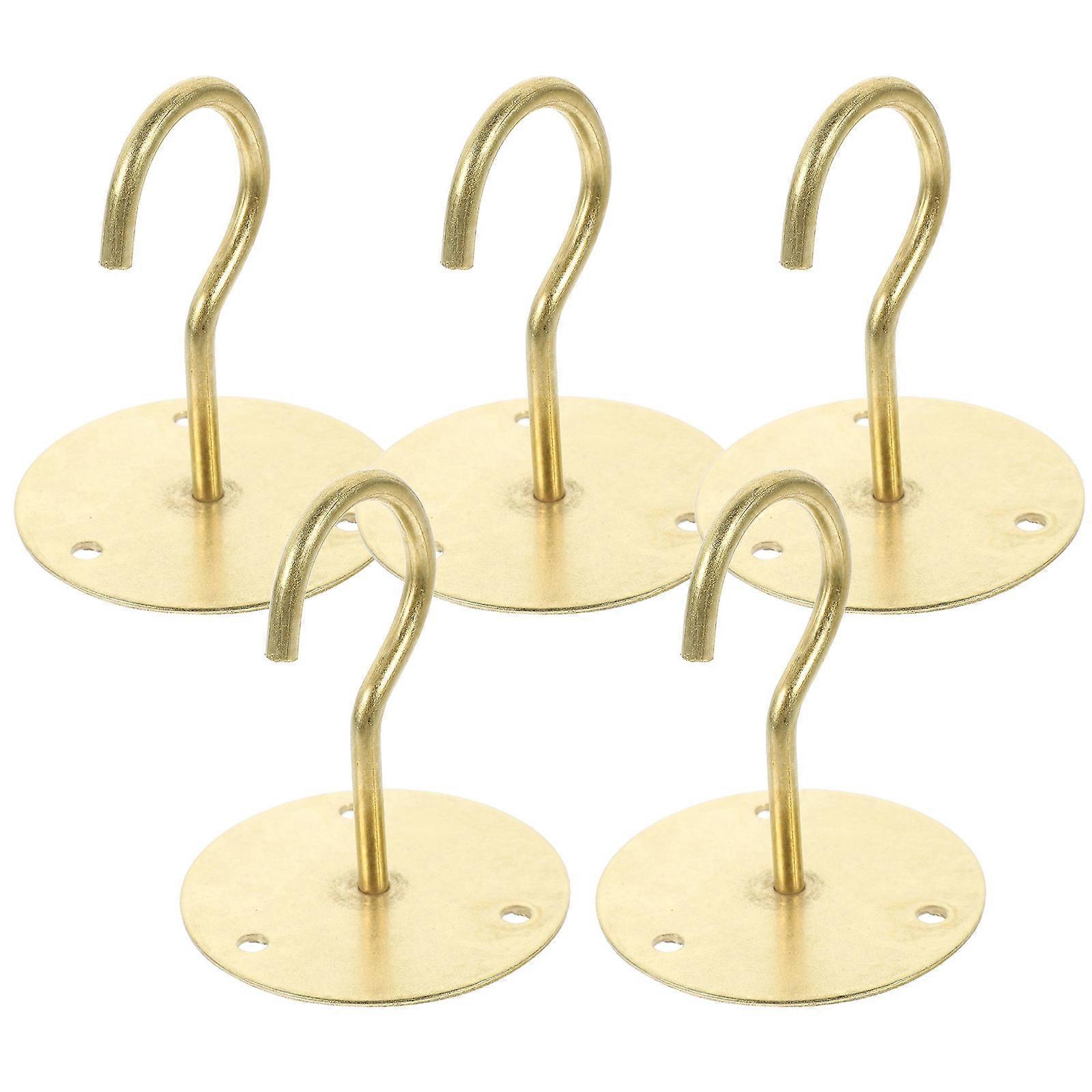 Golden Heavy Duty Iron Hooks for Hanging Use Ceiling Hooks Set of 1 Perfect for Home Decorating 7.5