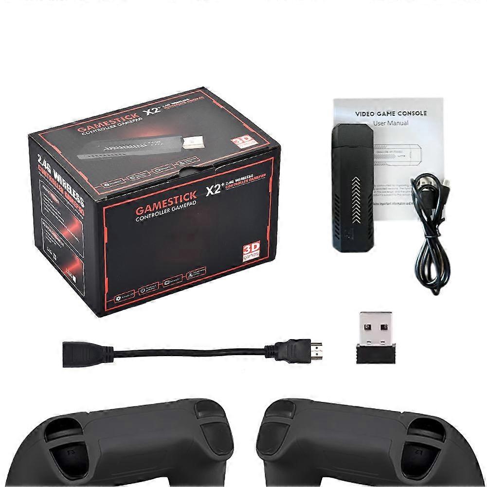 Plus 4K Game Stick HD Video Game Console 256G Built-in 3D 58000 Games